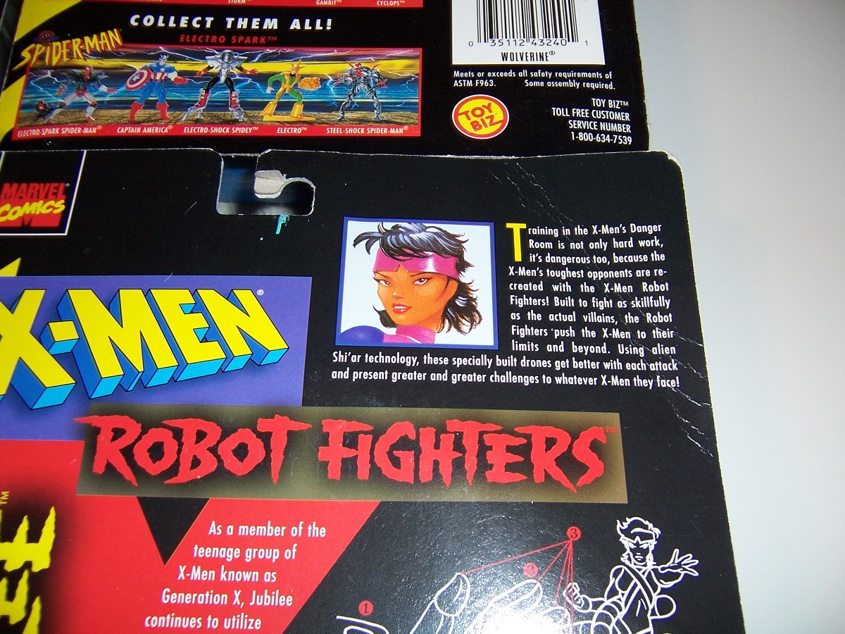 X-Men Robot Fighter Complete Toybiz 6 Set Storm Wolverine Jubilee Gambit Cyclops