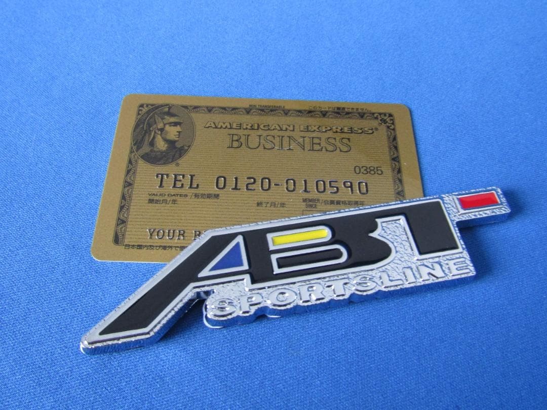●ABT SPORT LINE chrome plated & BL/RED metal emblem
