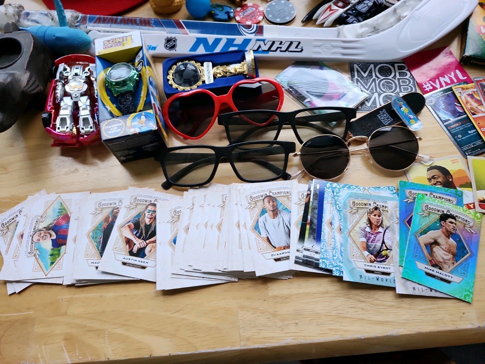 Junk Drawer Lot Sport Ball Watch Toys Hat Card Hockey Sticks Collection Colorado