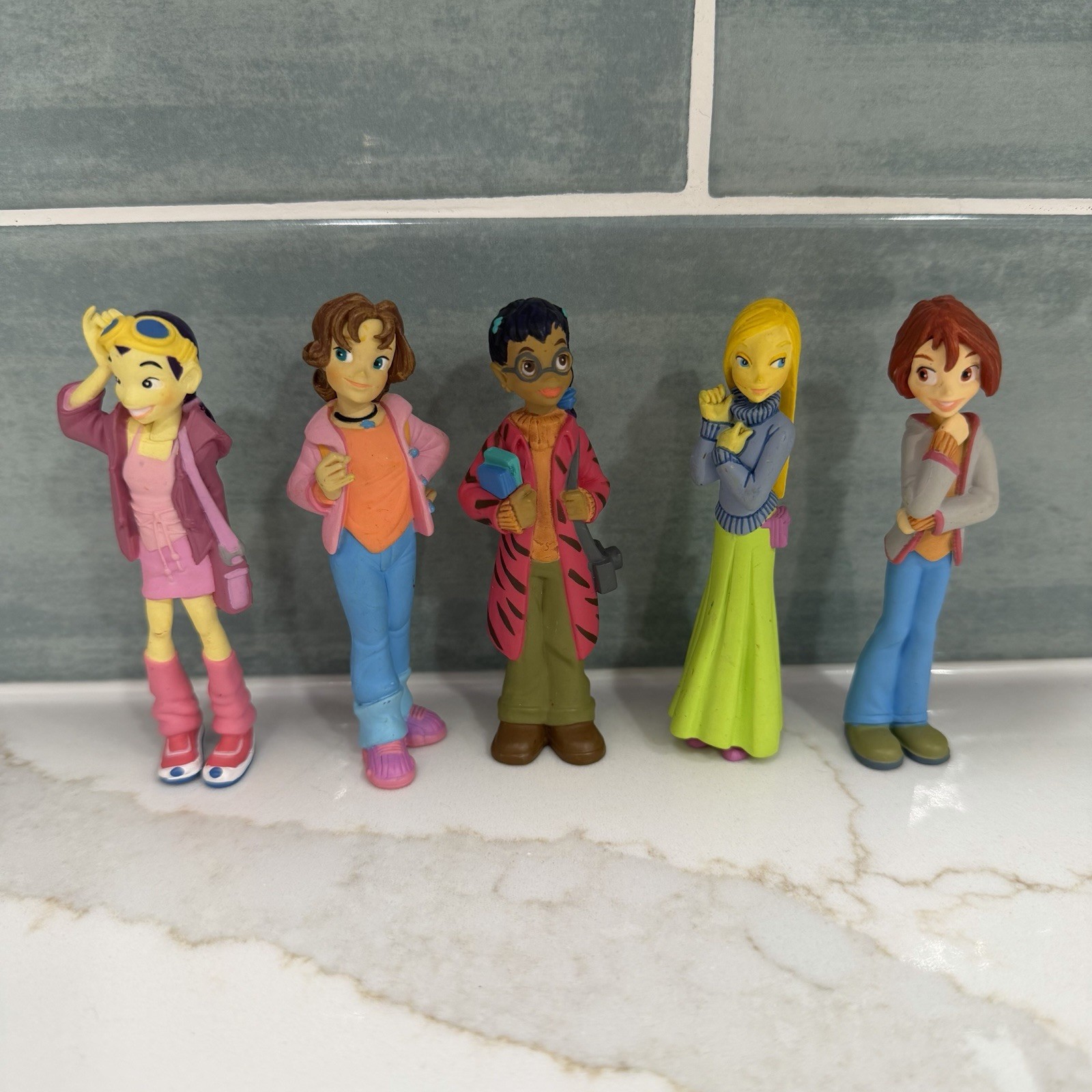 Vintage Lot of (5) Rare Disney W.I.T.C.H. Figurines 2005