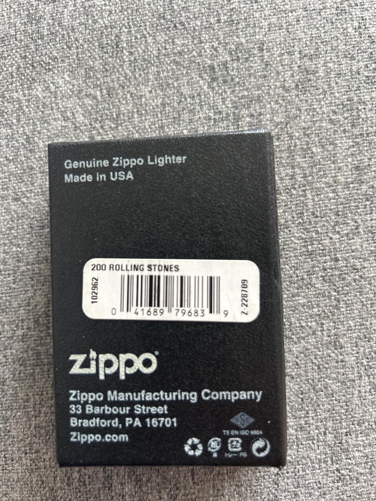 Zippo The Rolling Stones 1996 VooDoo Lounge Matte Cigarette Lighter NEW IN BOX