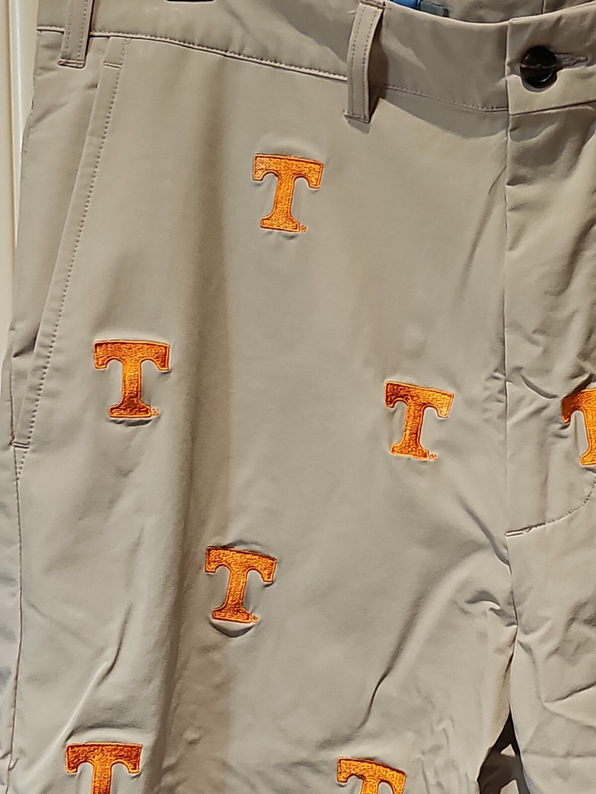Castaway Nantucket Tennessee Vols Beige Performance Chino Shorts 34 Volunteers