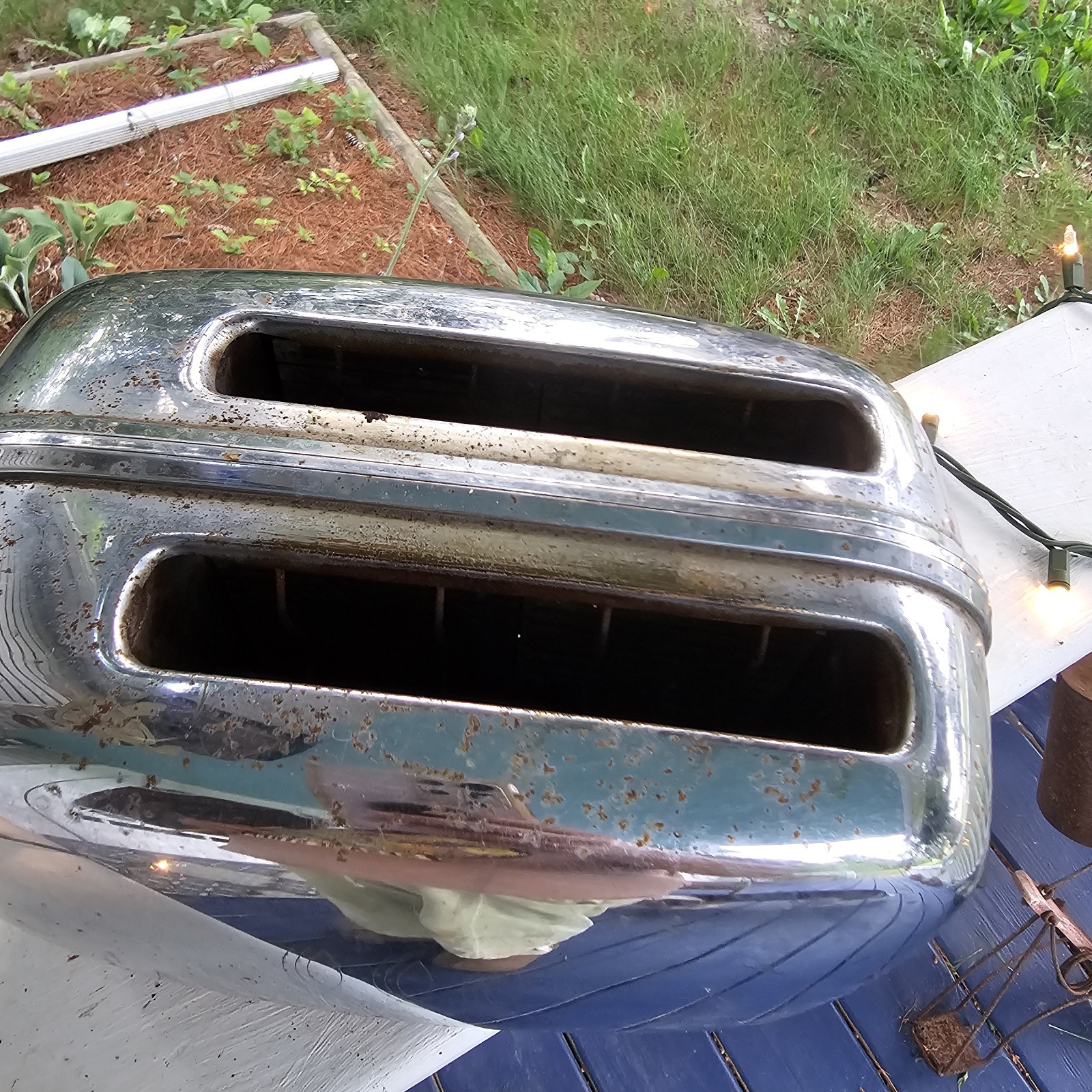 Vtg Art Deco Chrome Toastmaster Toaster 1B14 with Bakelite Handles 1950s MCMREAD