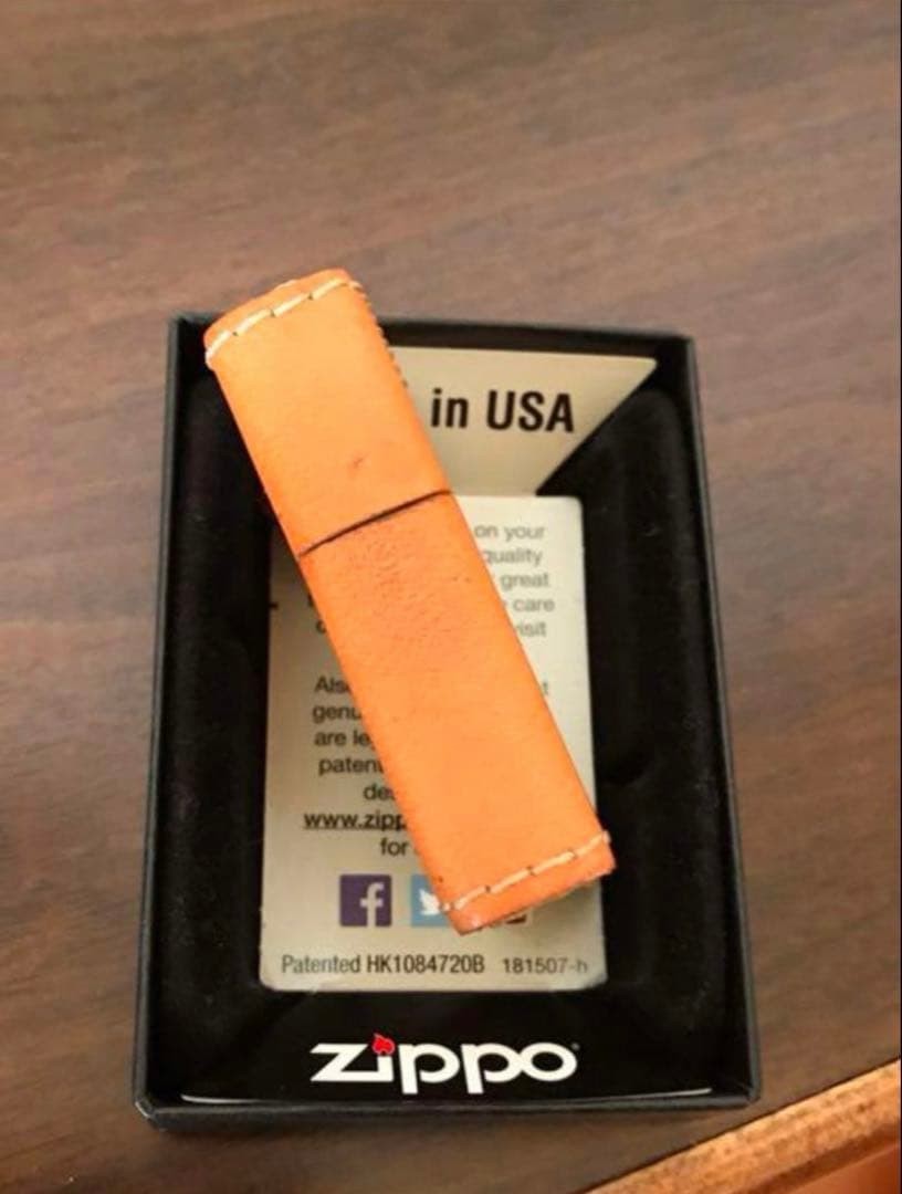 Zippo WINS HOUSE Winds House Leather Made in 2004 Good Condition
