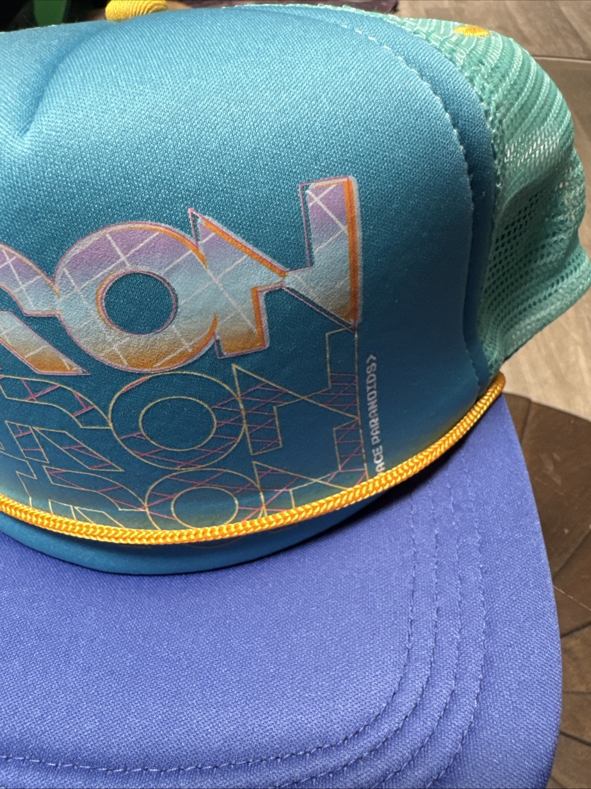 Disney Parks Tron Ares Lightcycle Run Retro Adjustable Trucker Mesh Hat Cap New