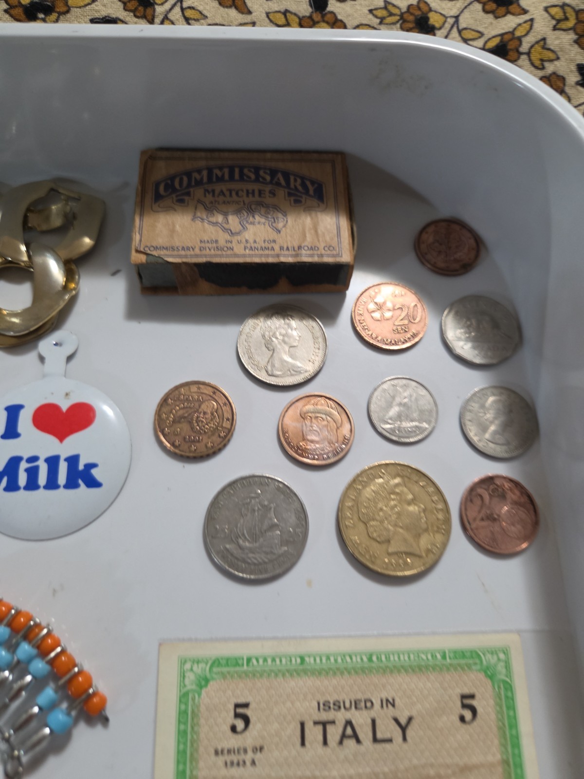 Vintage Junk Drawer With Silver