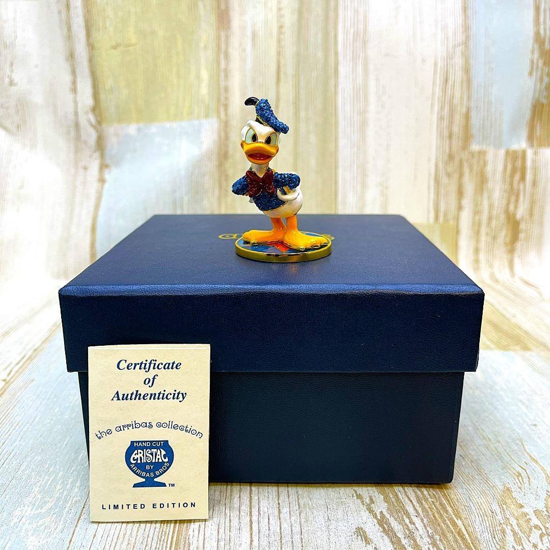 Donald Duck Figure Swarovski Metal Disney TDL Original 5.7cm Used