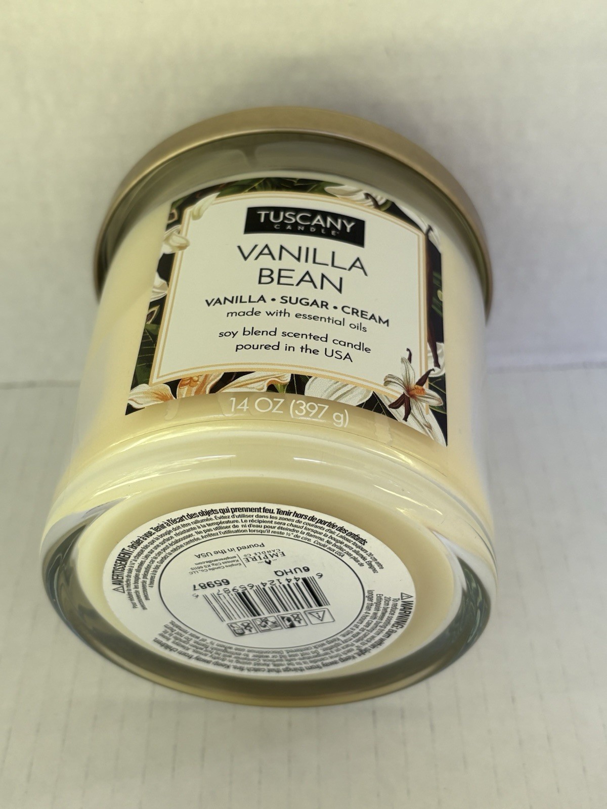 Candle Tuscany Vanilla Bean, 14 Ounce