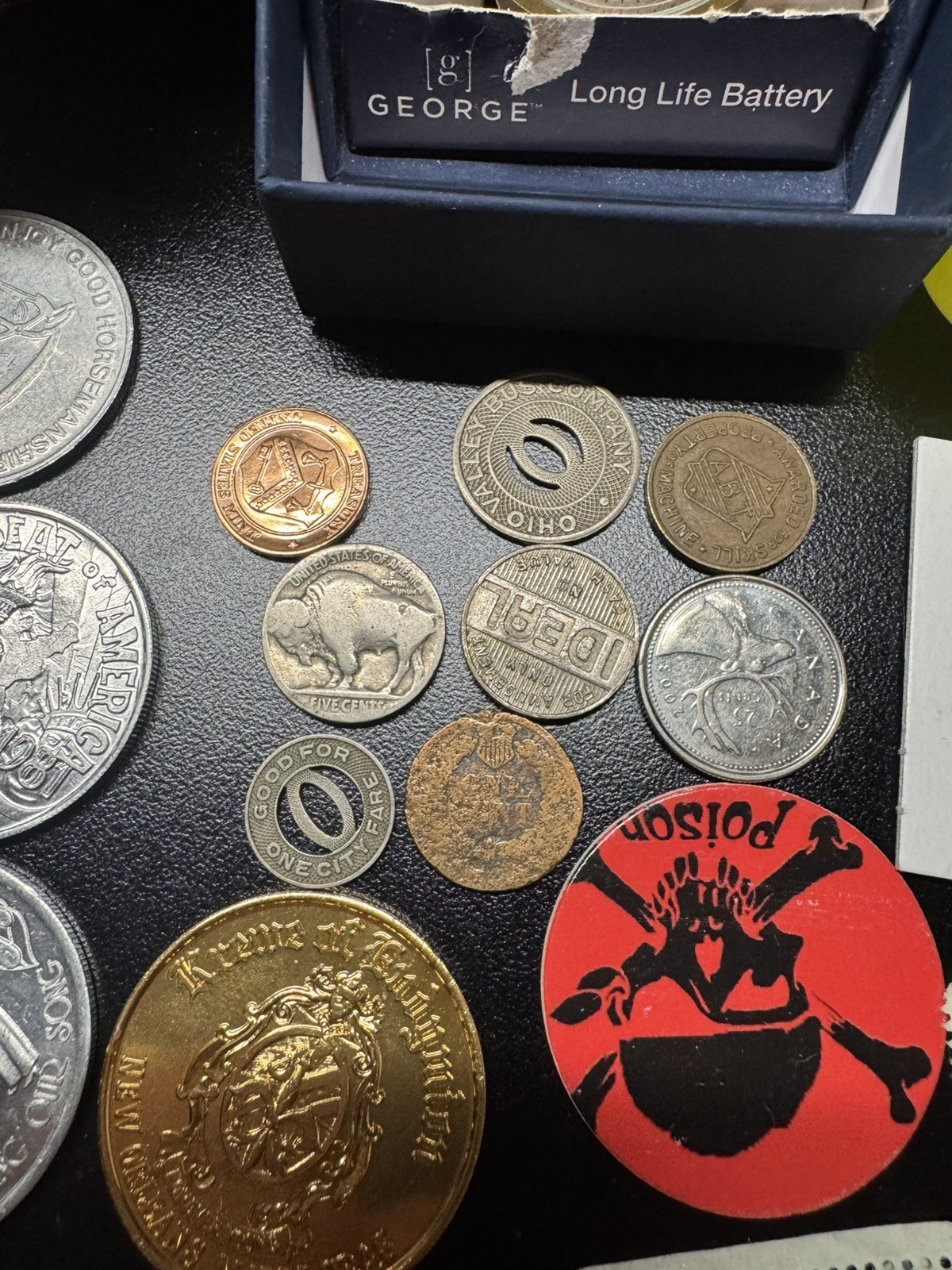 junk drawer lot Coins Cards