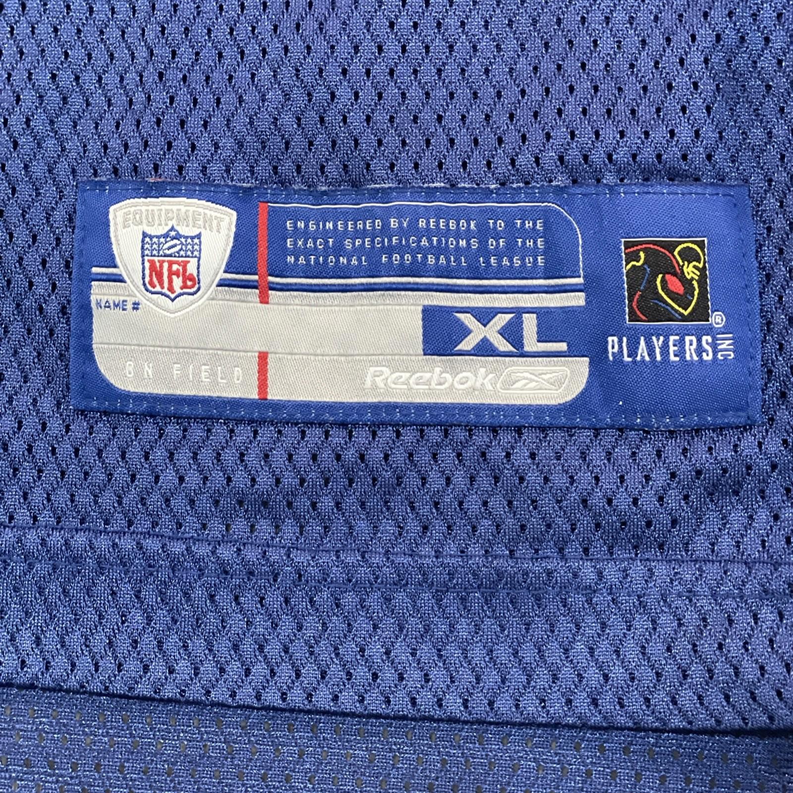 NFL REEBOK NEW YORK GIANTS #21 TIKI BARBER STITCHED NEW JERSEY SIZE XL