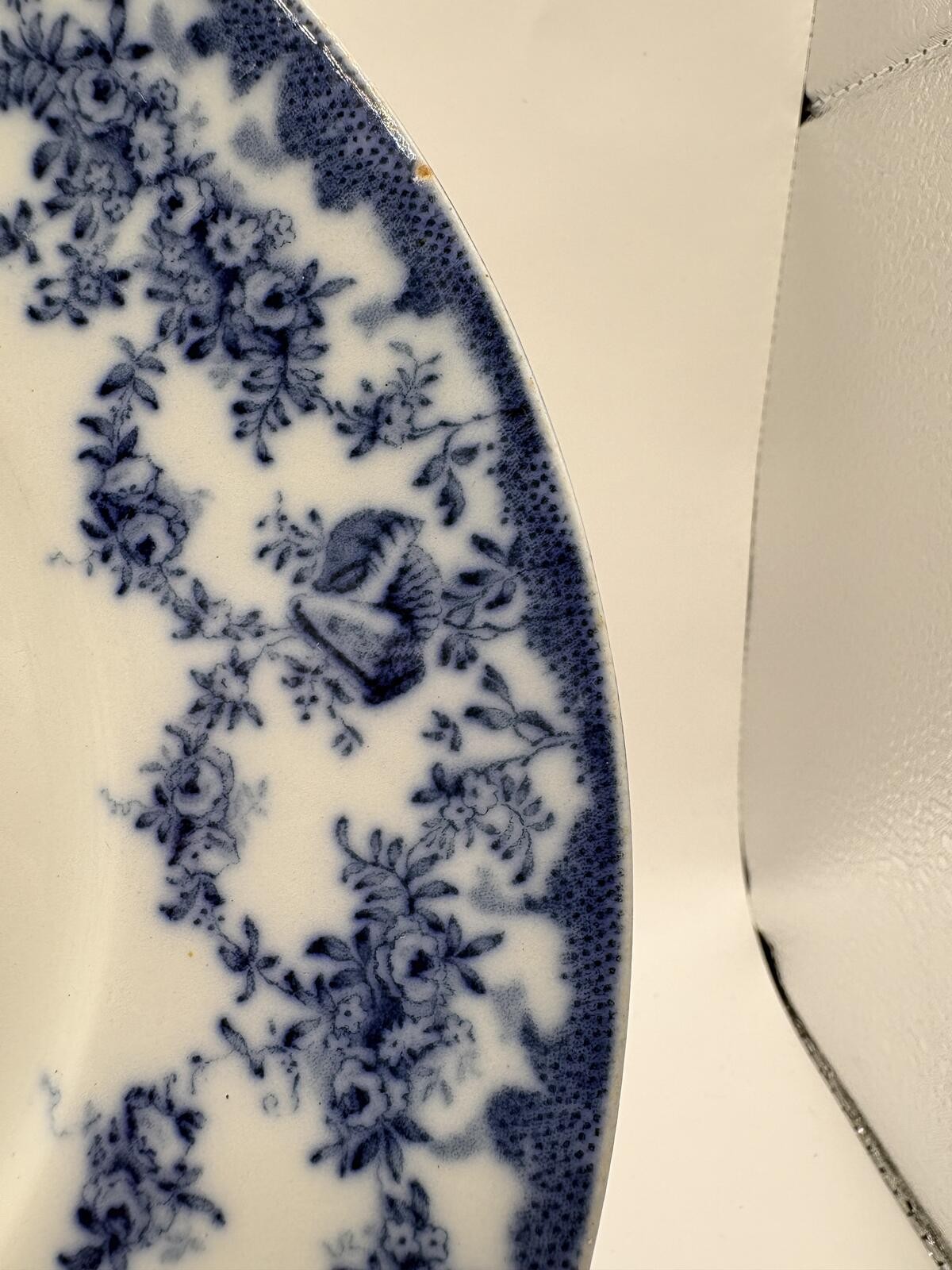 Antique Royal Doulton Audley Flow Blue Salad Luncheon Plate England 1902-1922