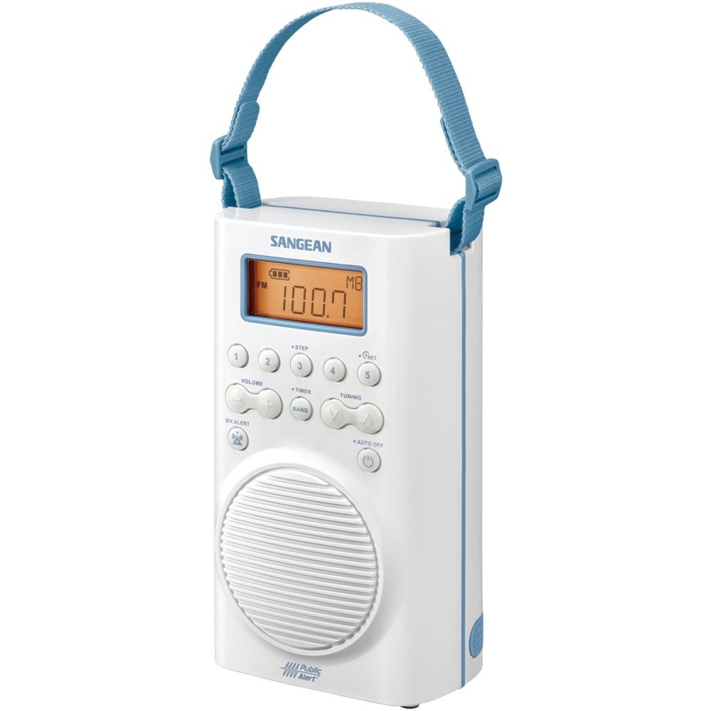 Sangean Weather Alert AM/FM Radio Digital Tuning White