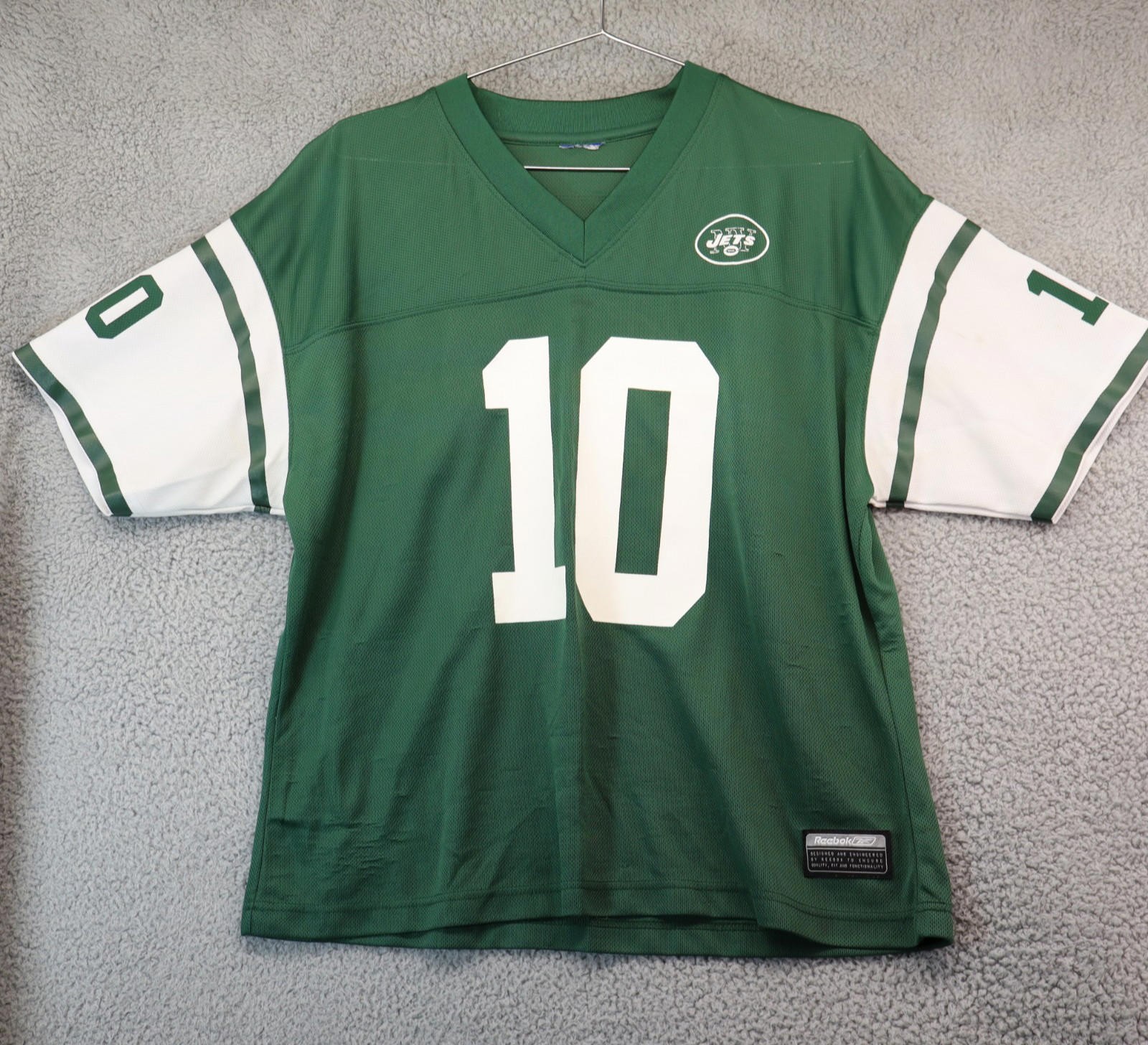 Signed Pennington #10 New York Jets NFL Reebok Jersey Men’s