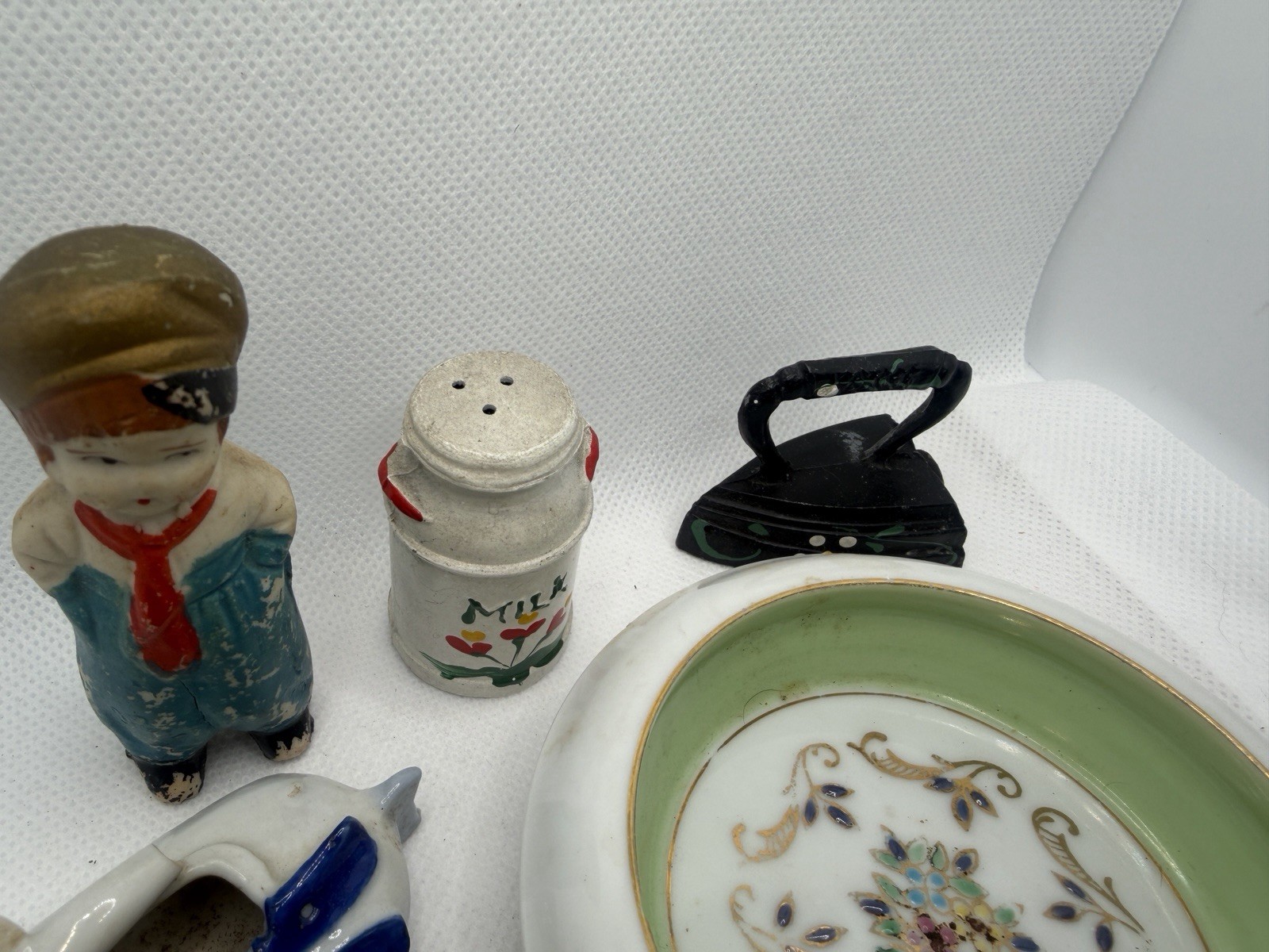 Lot Of Unique Vintage/Antique Collectibles & Trinkets, Estate Sale Brass China