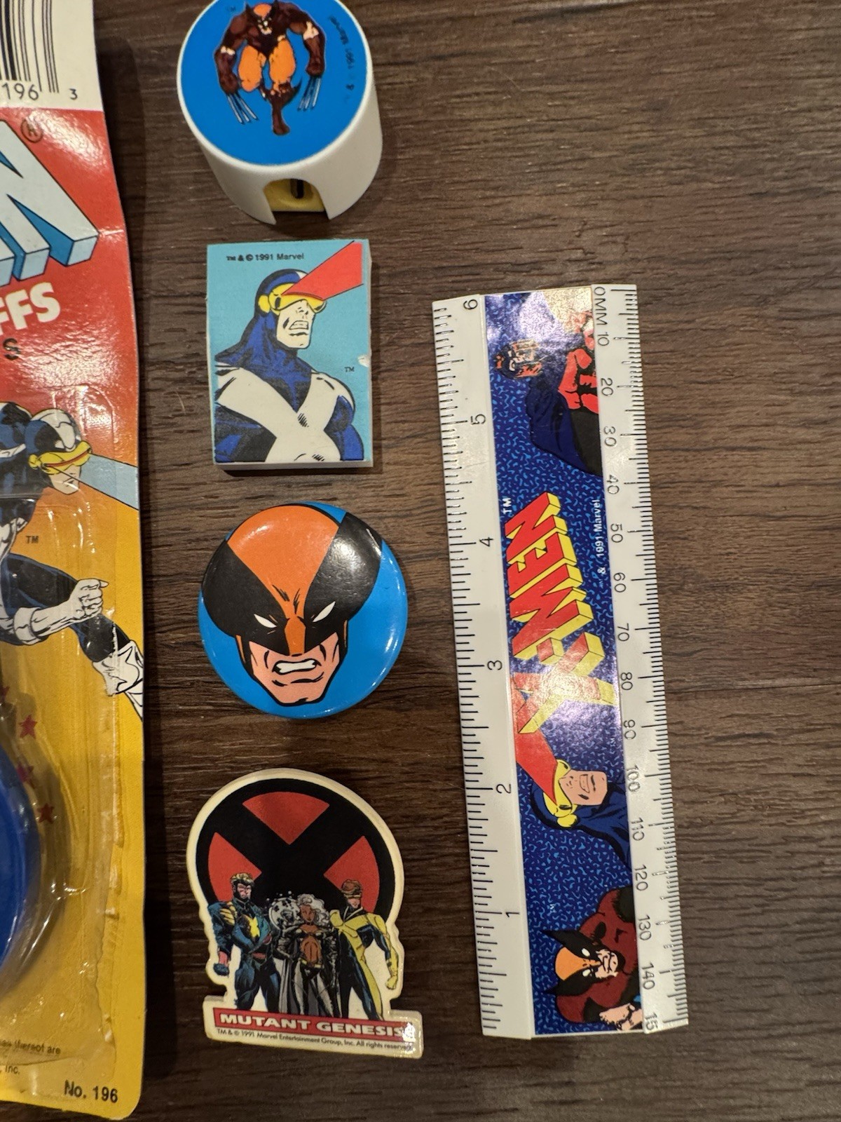 Vintage X-Men & Wolverine 90s Collectibles Lot | Toys, Stickers, Puzzle, Comic