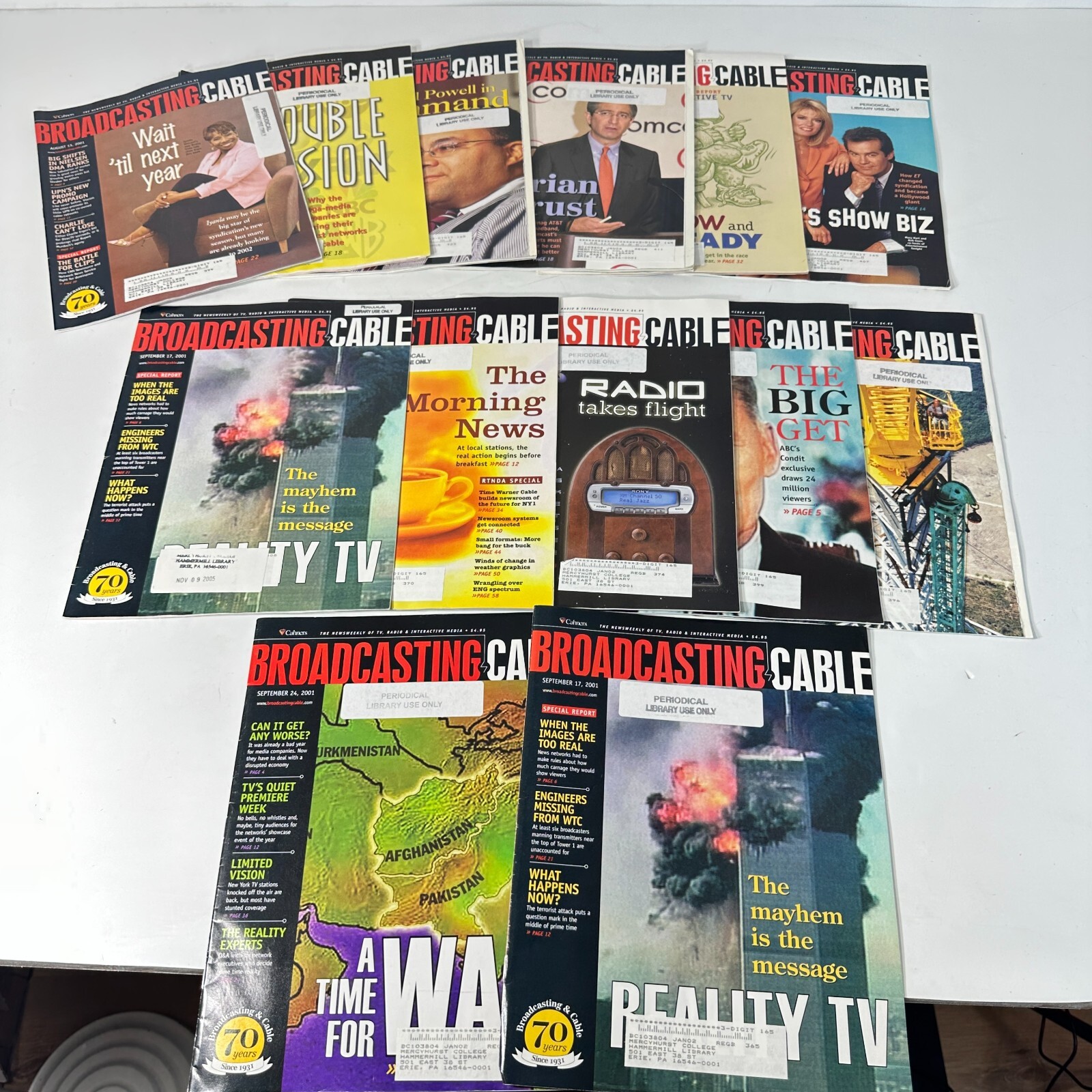 800+ HUGE Lot Broadcasting & Cable Magazines Vintage TV Radio History 1990-2000s