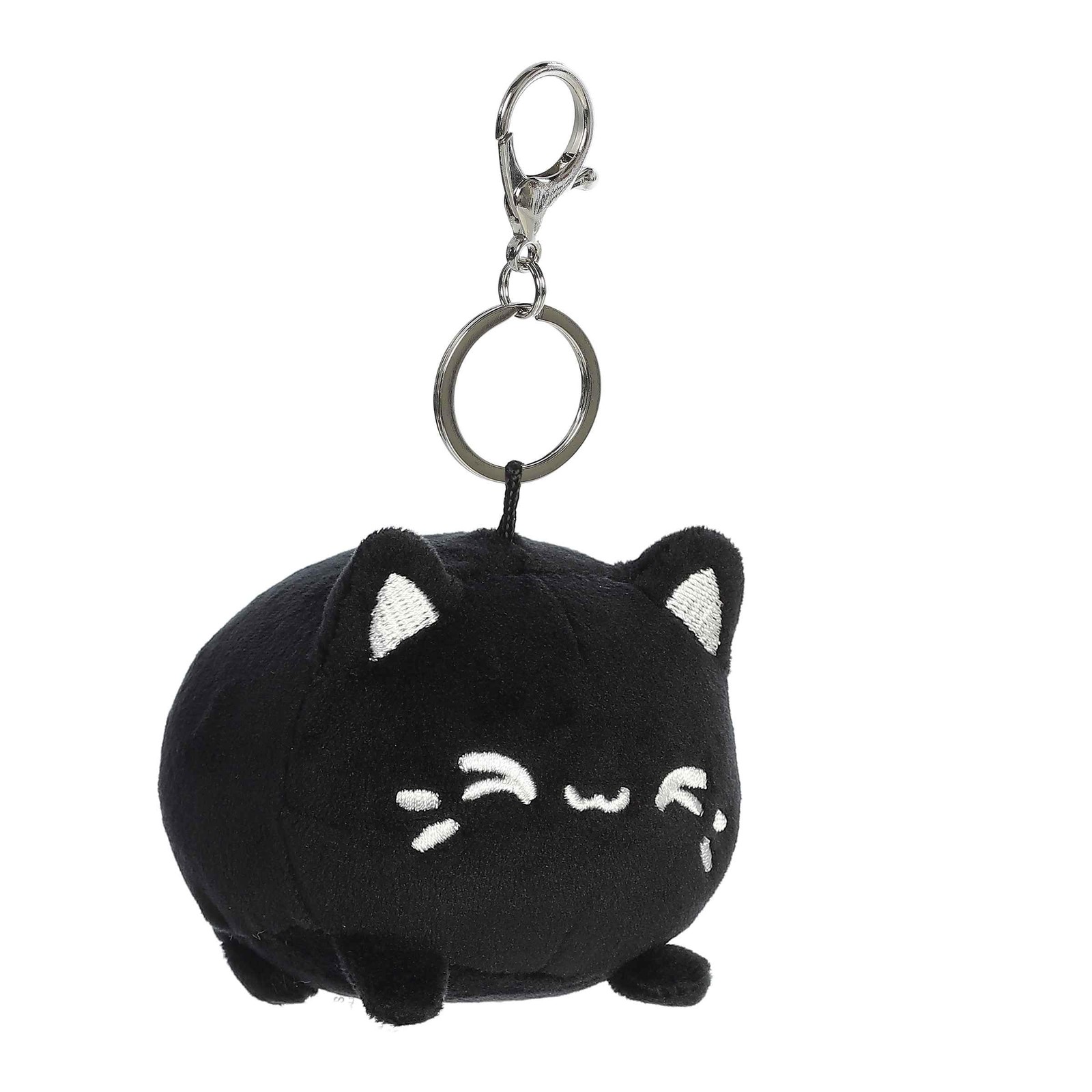 Aurora Enchanting Tasty Peach Meowchi Clip-On Plush 3.5″ Black Sesame