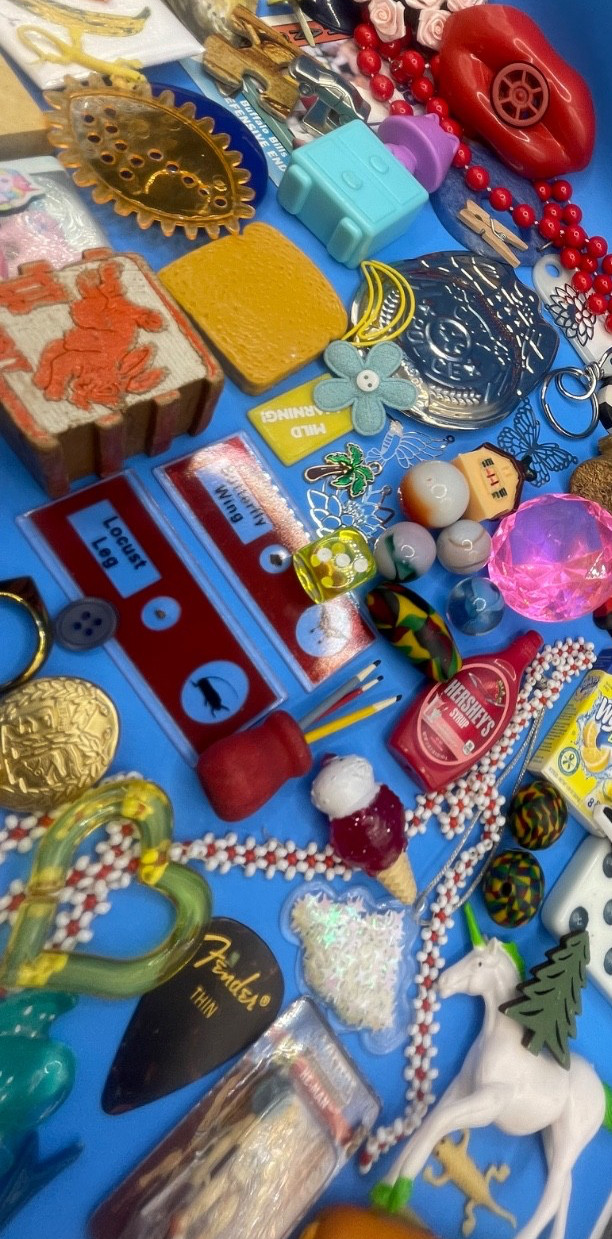Fun, Quirky, Junk, Found Objects, Mixed AssemblagebCurio Art DIY Lot Trinkets 4B