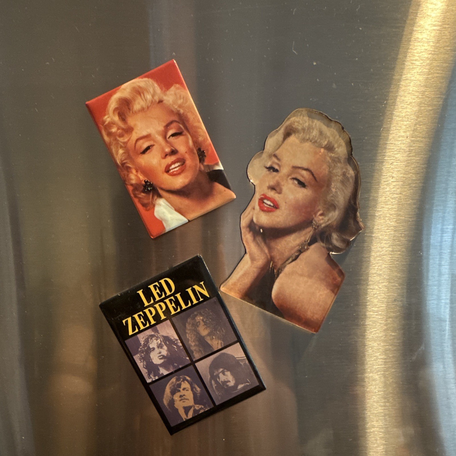 ATA-BOY Led Zeppelin Set of 3 Fridge Magnets, Multicolor Rectangle Music