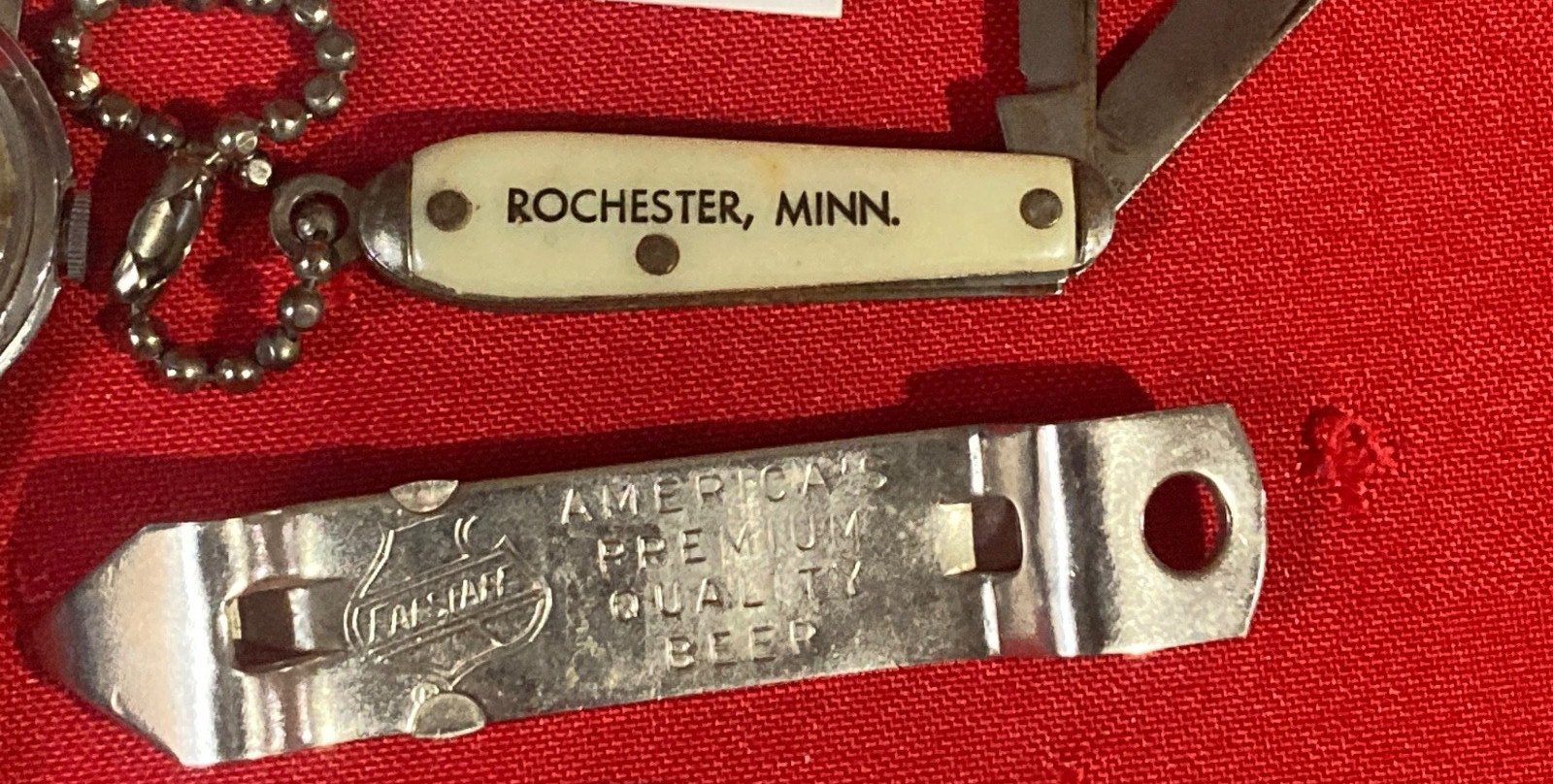 Vintage Junk Drawer Lot Pocket Knives TIMEX USA Watch Men’s Bracelet More #16
