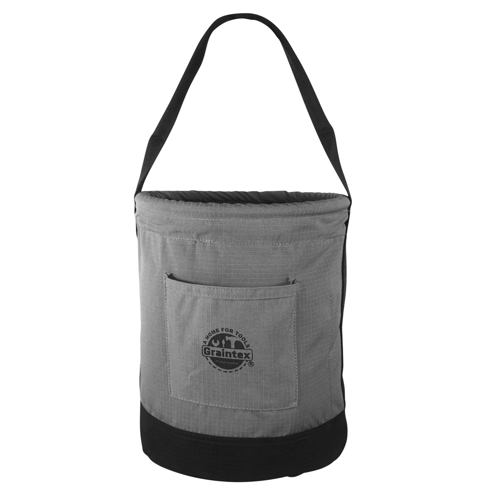 Graintex Canvas Utility Bucket 12×15 Inch Round Tool Bag, Beige