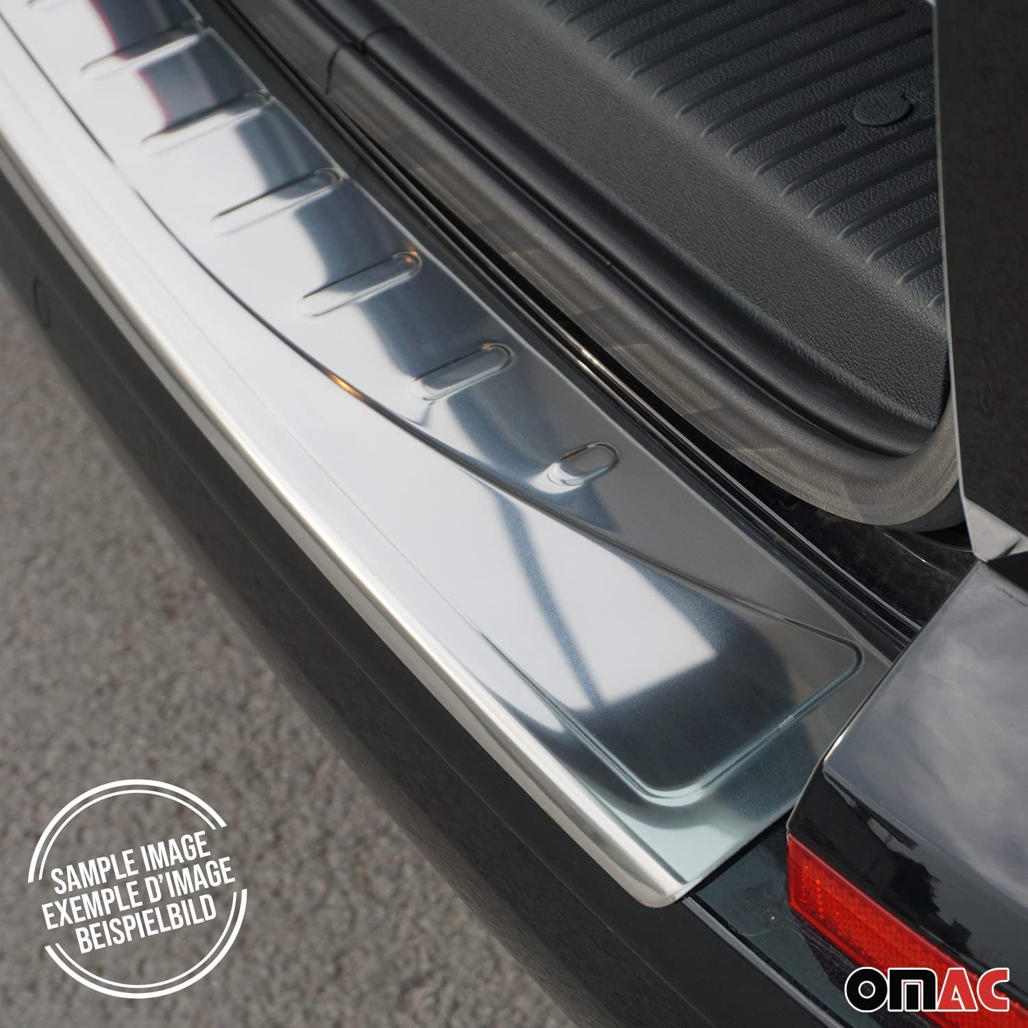 OMAC Rear Bumper Sill Cover for BMW X5 F15 2014-2018 – Stainless Steel Pol