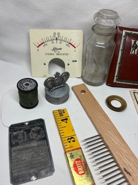 Junk Drawer Lot #2 Estate Sale Finds Bottle Wallets Tokens Vintage