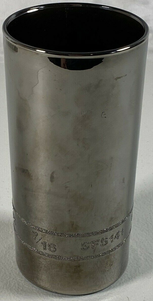 Snap On Tools Glasses Lot of 4 Deep Socket High Polished Chrome Finish Vintage