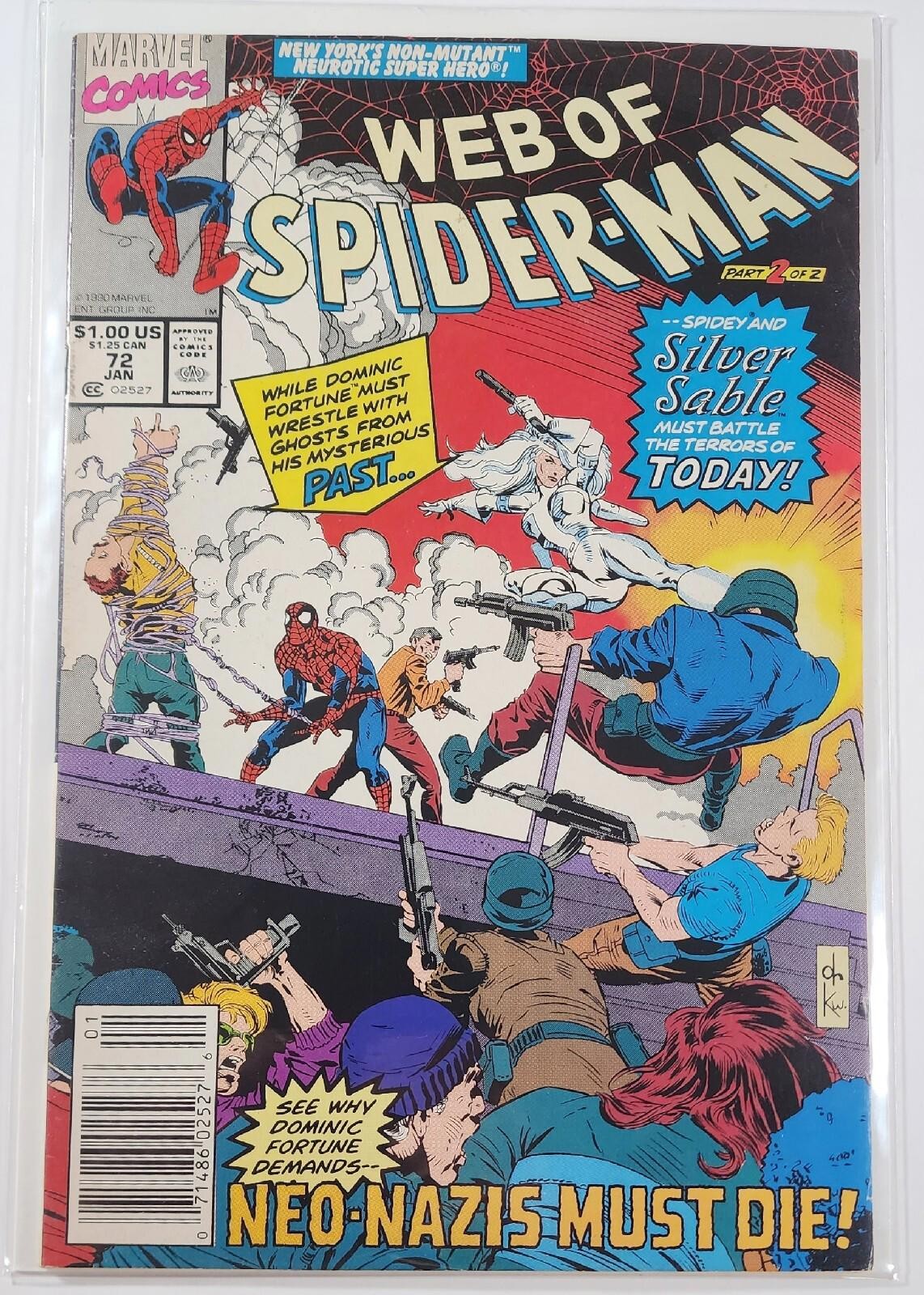 Web of Spider-Man #72 (Newsstand) VF/NM or Marvel 1991