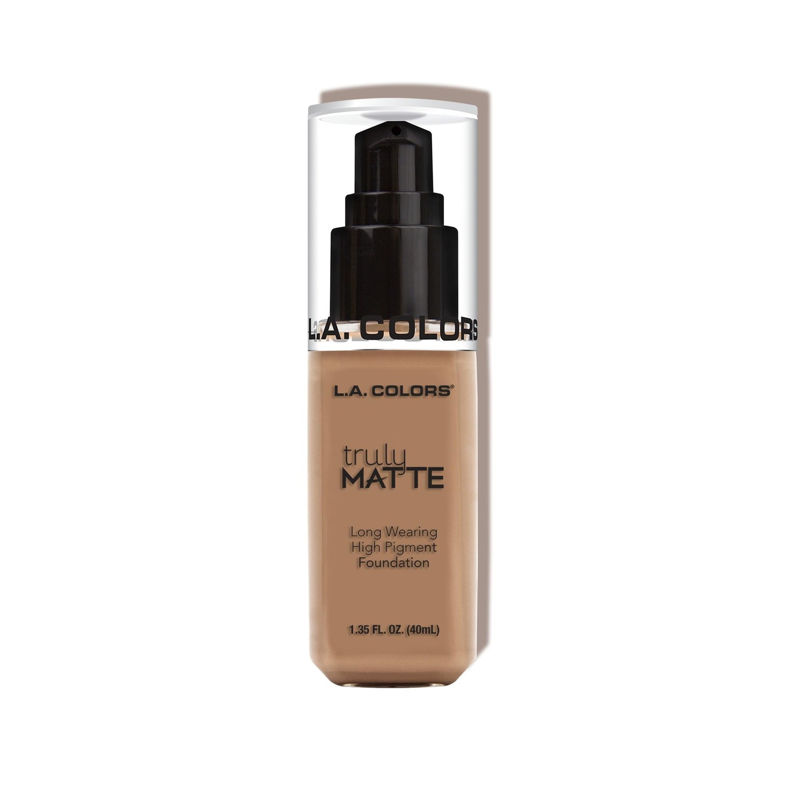 L.A. COLORS Truly Matte Foundation, Cool Beige, 1.35 Fl. Oz.