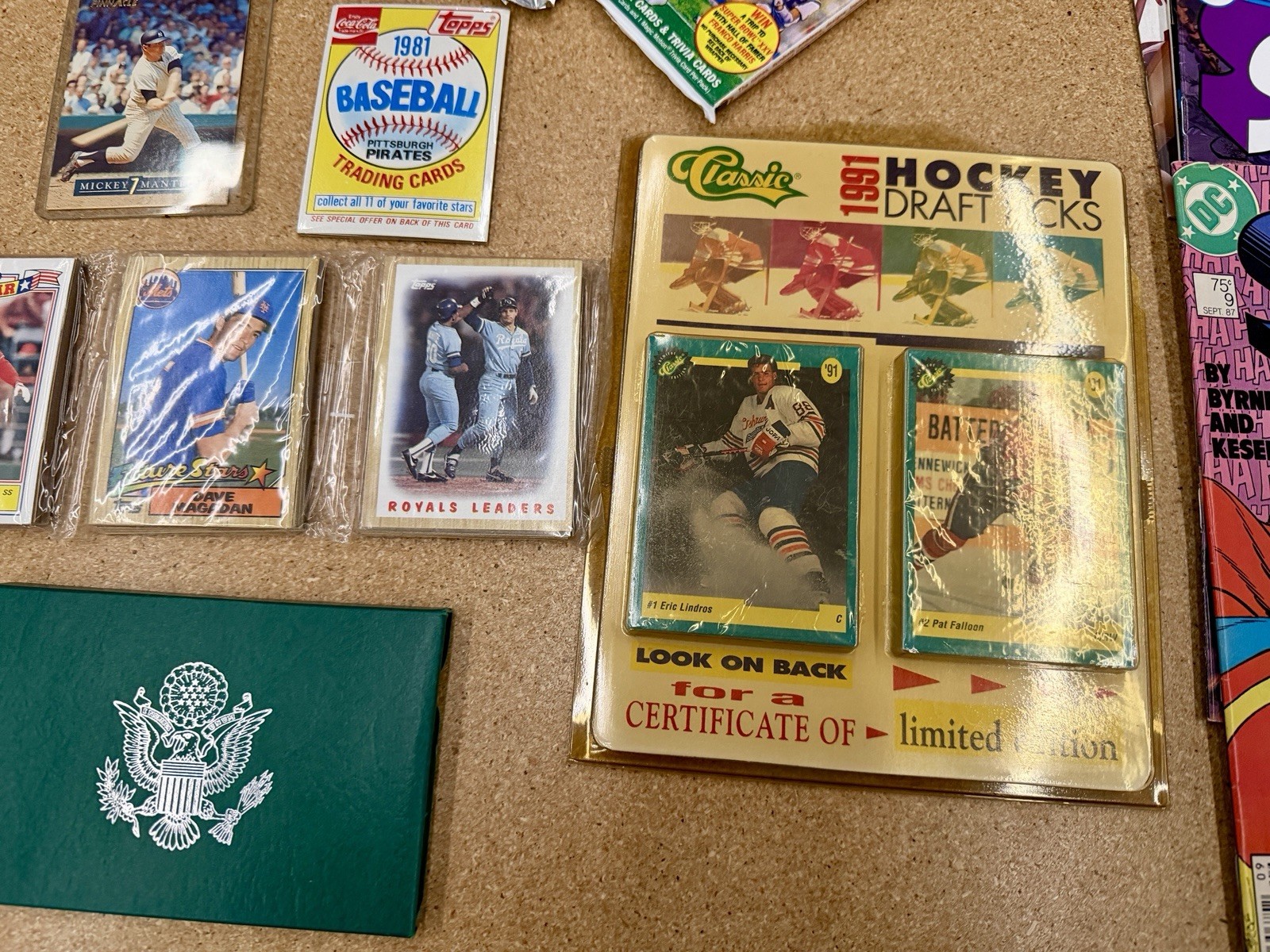 Sports Comics & Coins Collection Lot # 3 Football Hockey Baseball DC Marvel