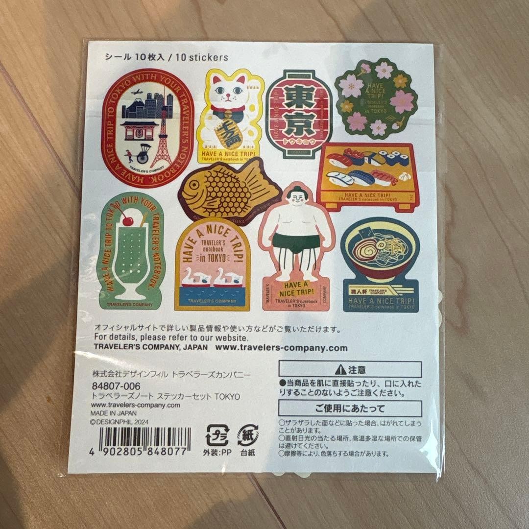 Traveler’s Factory Tokyo Edition 10 stickers Traveler’s Note