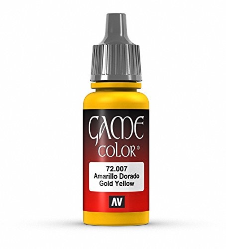 Vallejo Game Color Gold Yellow Paint, 17ml