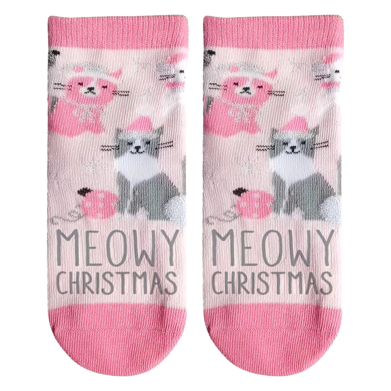 Stephen Joseph, Unisex Kids Crew Toddler Holiday Socks Cat, Medium