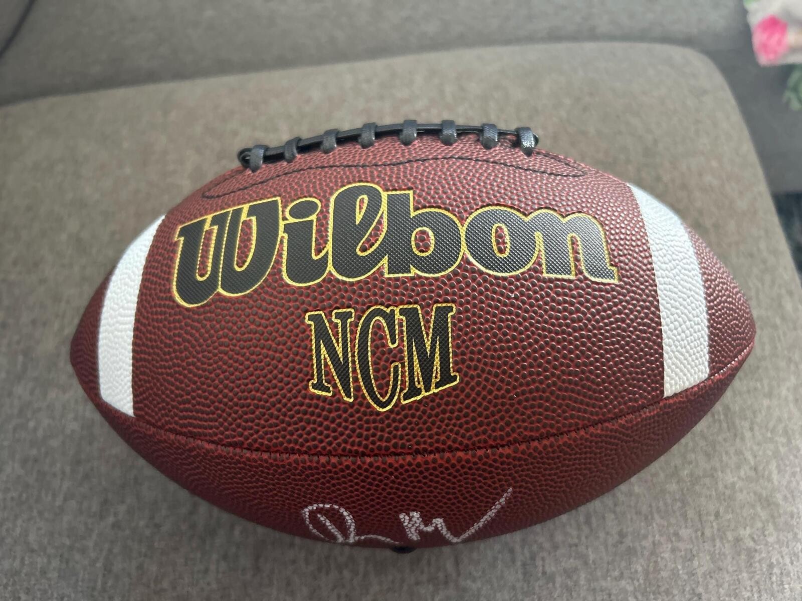 Drake Maye New England Patriots Signed Autographed Wilson Football ACE COA
