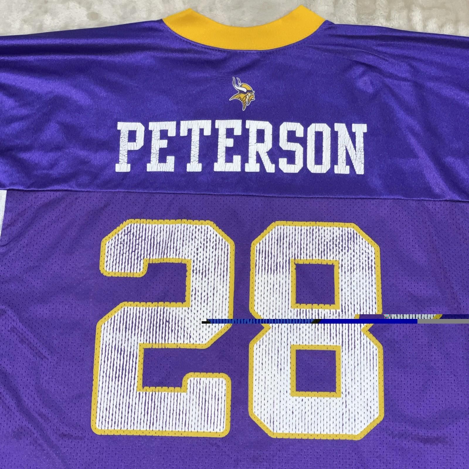 NFL Reebok Minnesota Vikings #28 Adrian Peterson Men’s Size XL Jersey Purple