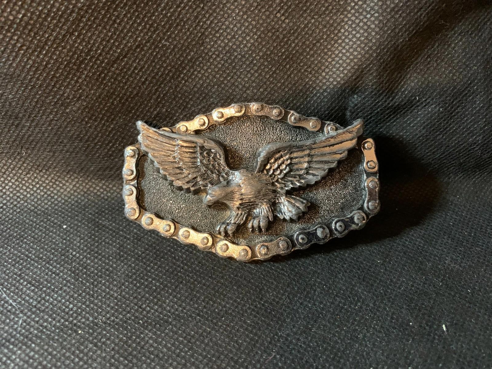 Vintage 1984 Harley Davidson Eagle Ladies Belt Buckle Free Shipping