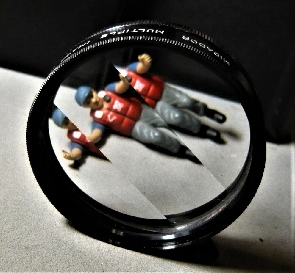 52mm 3P multiple image lens with case . MICADOR Japan. NEW Old Stock.