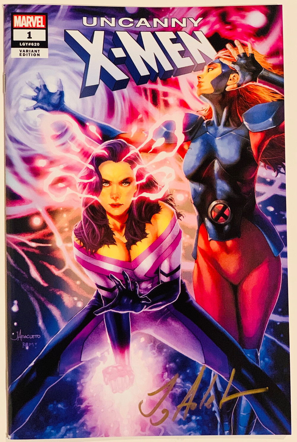 Uncanny X-MEN #1 Unknown Comic Variant Cover Jay Anacleto Signed W/ COA