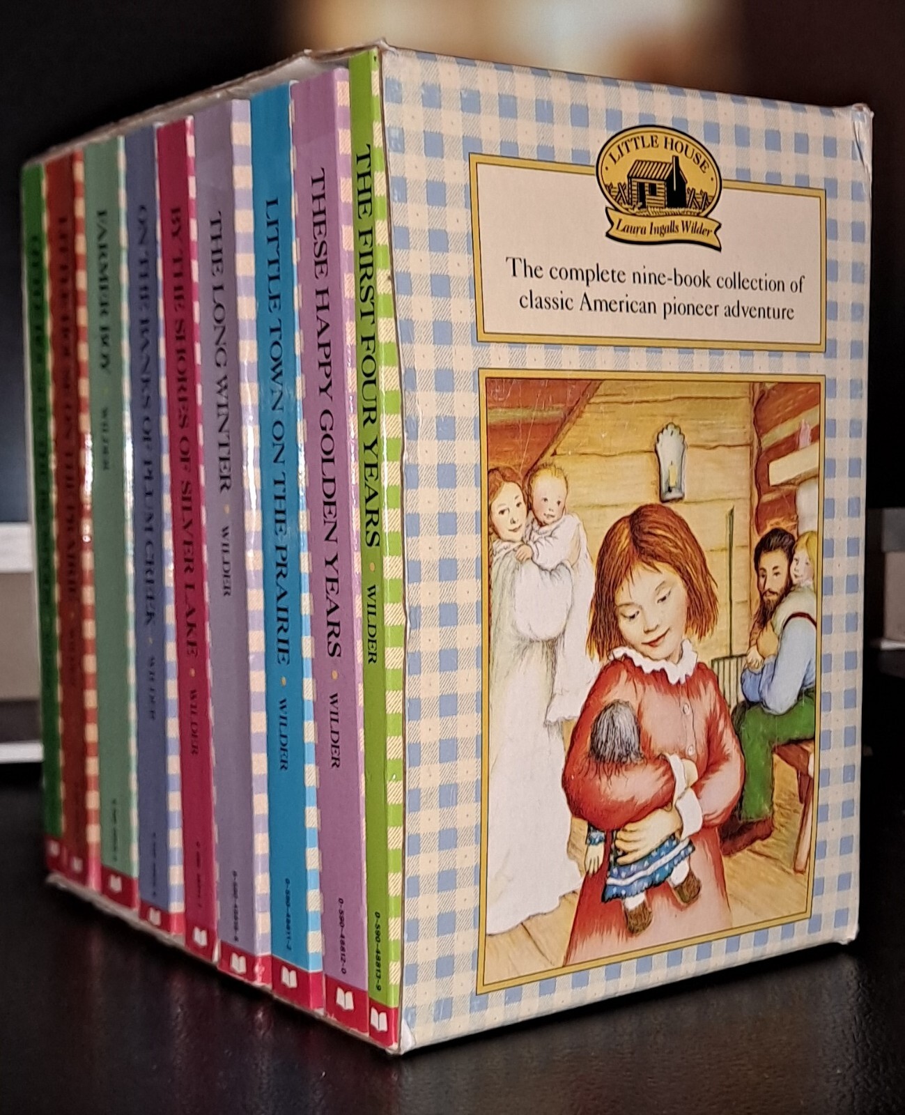 BOXED SET (1-9) LITTLE HOUSE ON THE PRAIRIE BOOKS by LAURA INGALLS WILDER