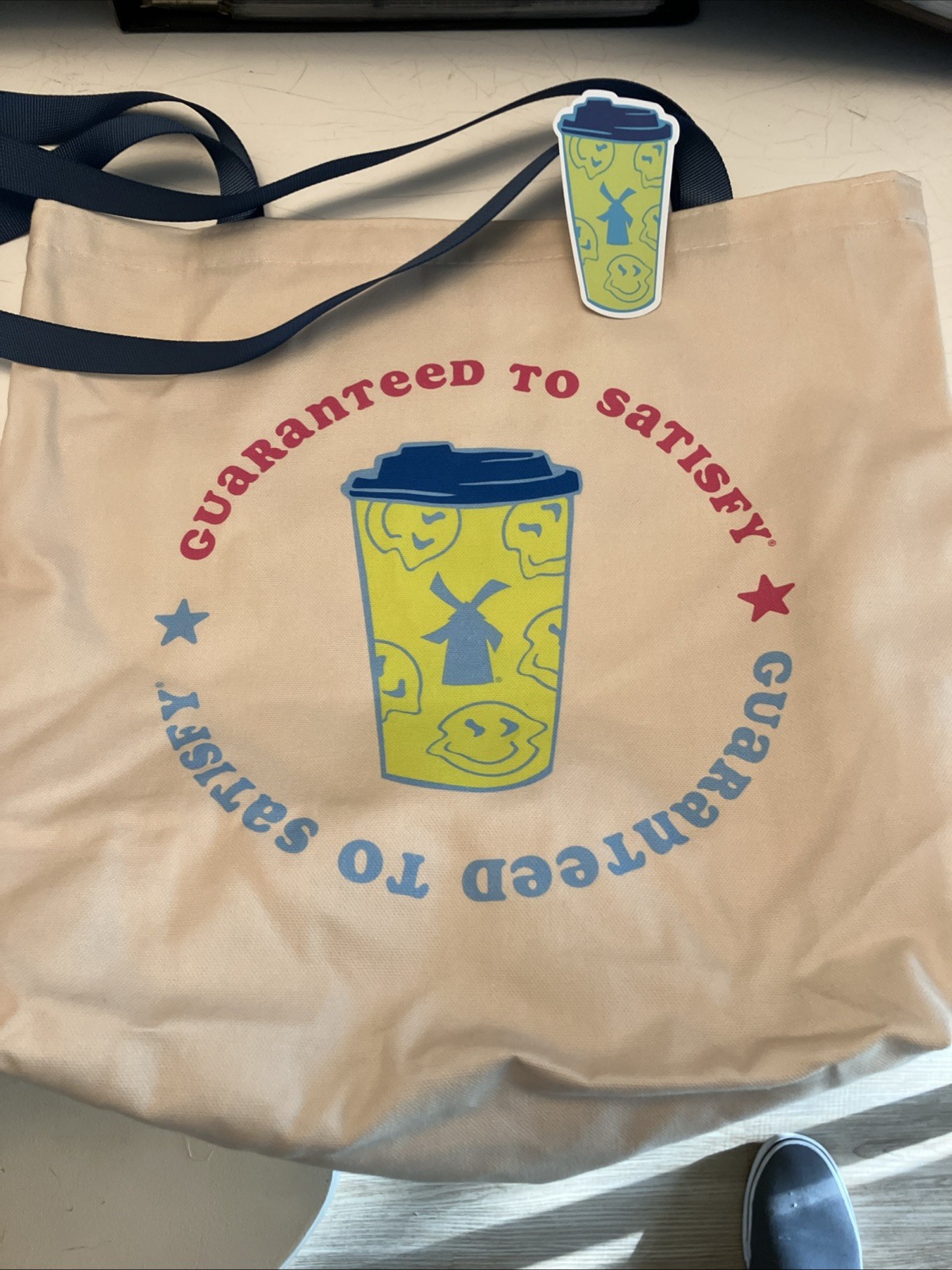 Dutch Bros New Limited Edition Tote Bag *BLUE* Handle!!! With Sticker! 🤟🏼