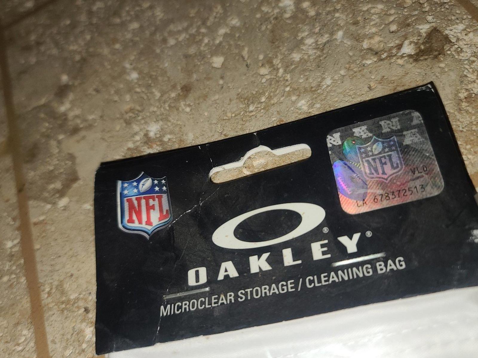 DALLAS COWBOYS OAKLEY SUNGLASSES MICROFIBER STORAGE CLEANING BAG WHITE ceedee