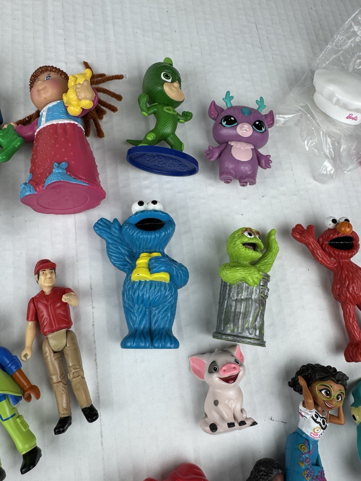 Vintage Junk Drawer Toy Lot 37 Pcs Disney/Pixar/Frozen/PlayMobile/Sesame Street