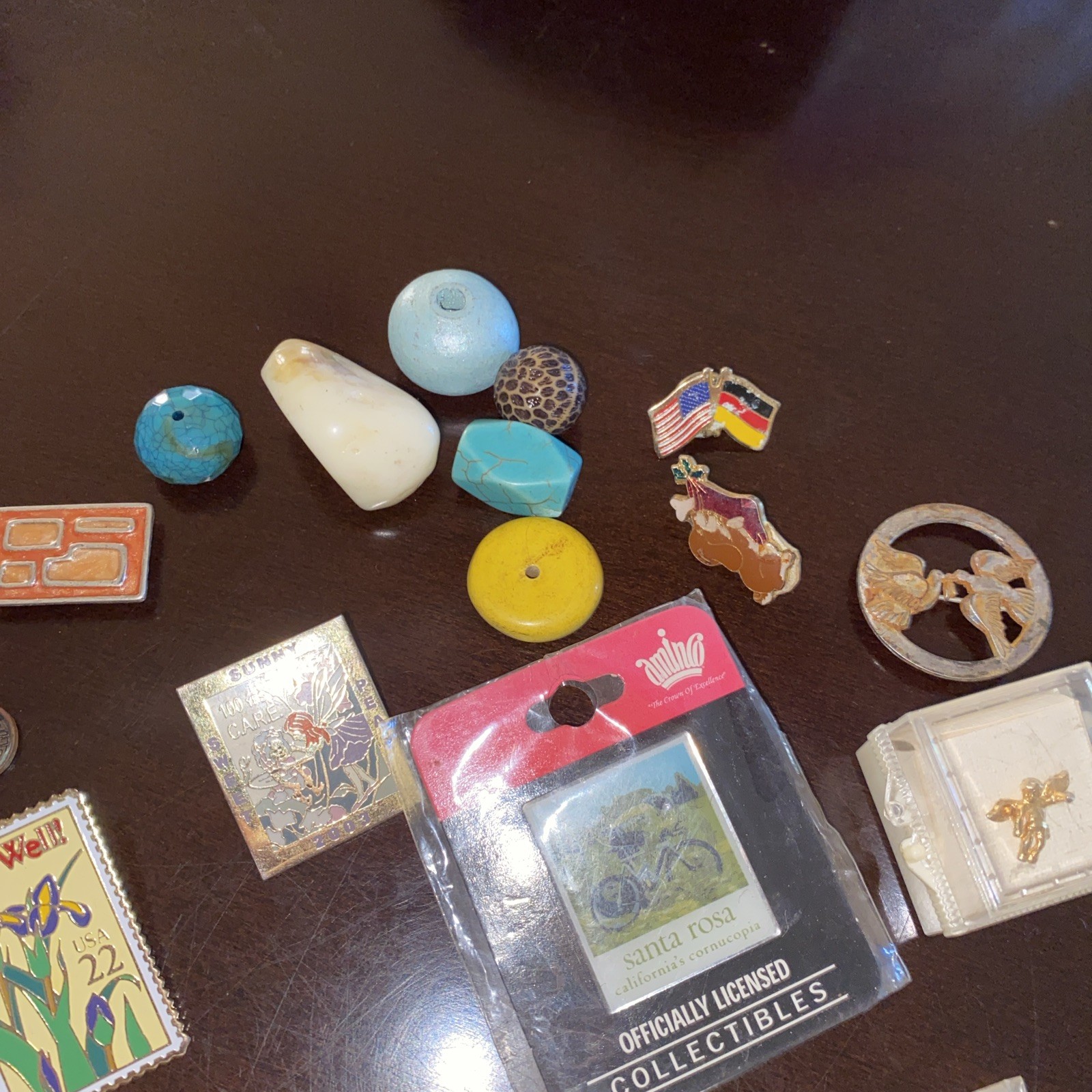 Junk Drawer Cleanout Multiple Items Vintage Pin