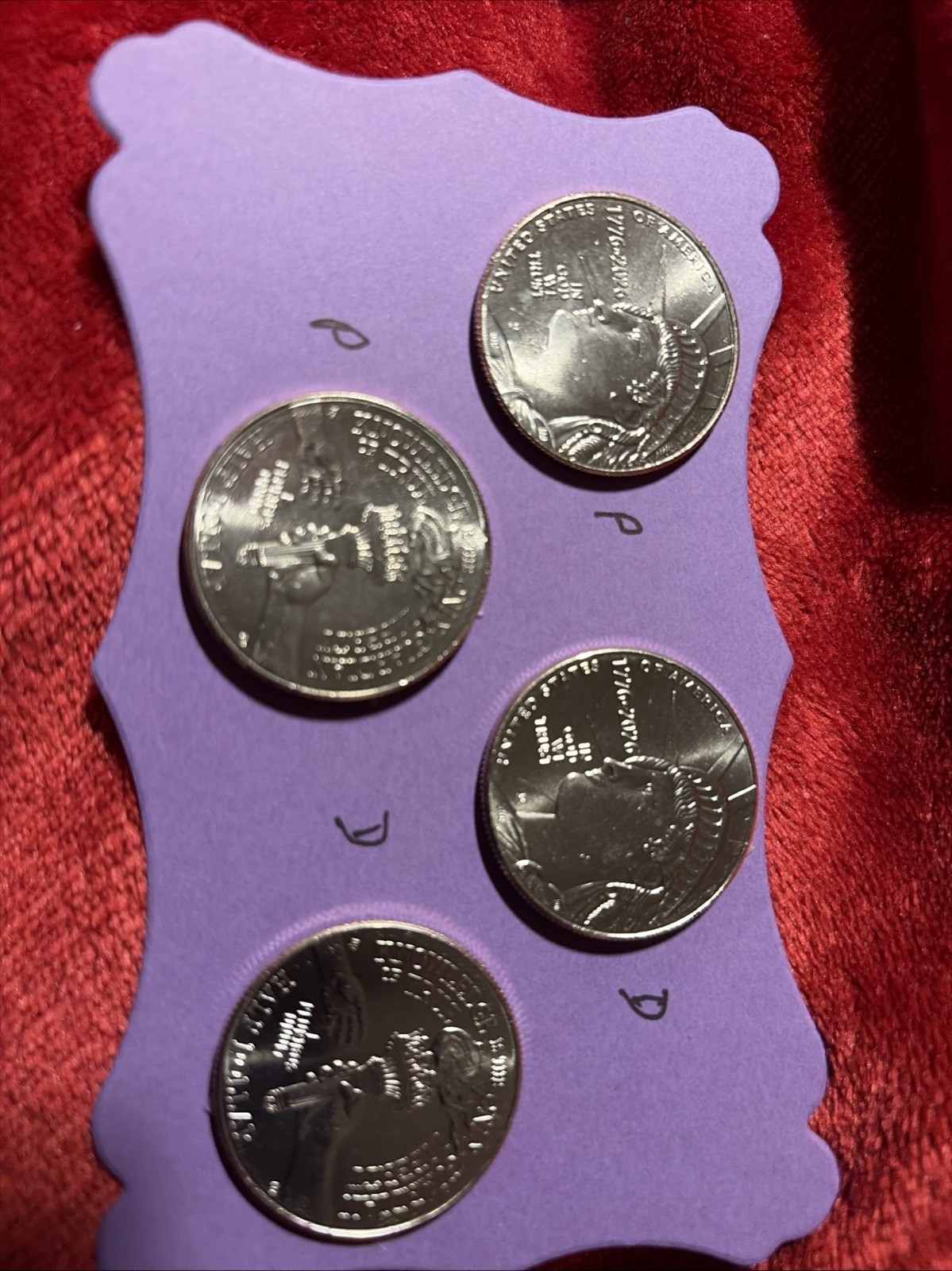 #702 (4) UNC “2026” (2)P & (2)D Half Dollars USA 250th ANNIVERSARY SEMIQUINC 50c