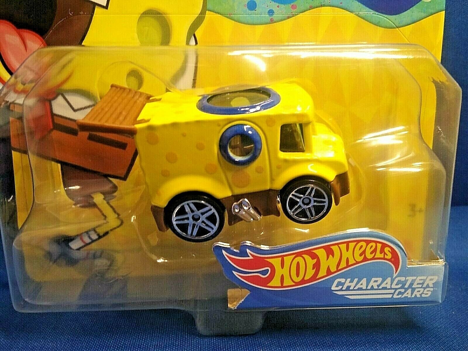Hot Wheels Spongebob Squarepants Character Car Nickelodeon Yellow Die-Cast New