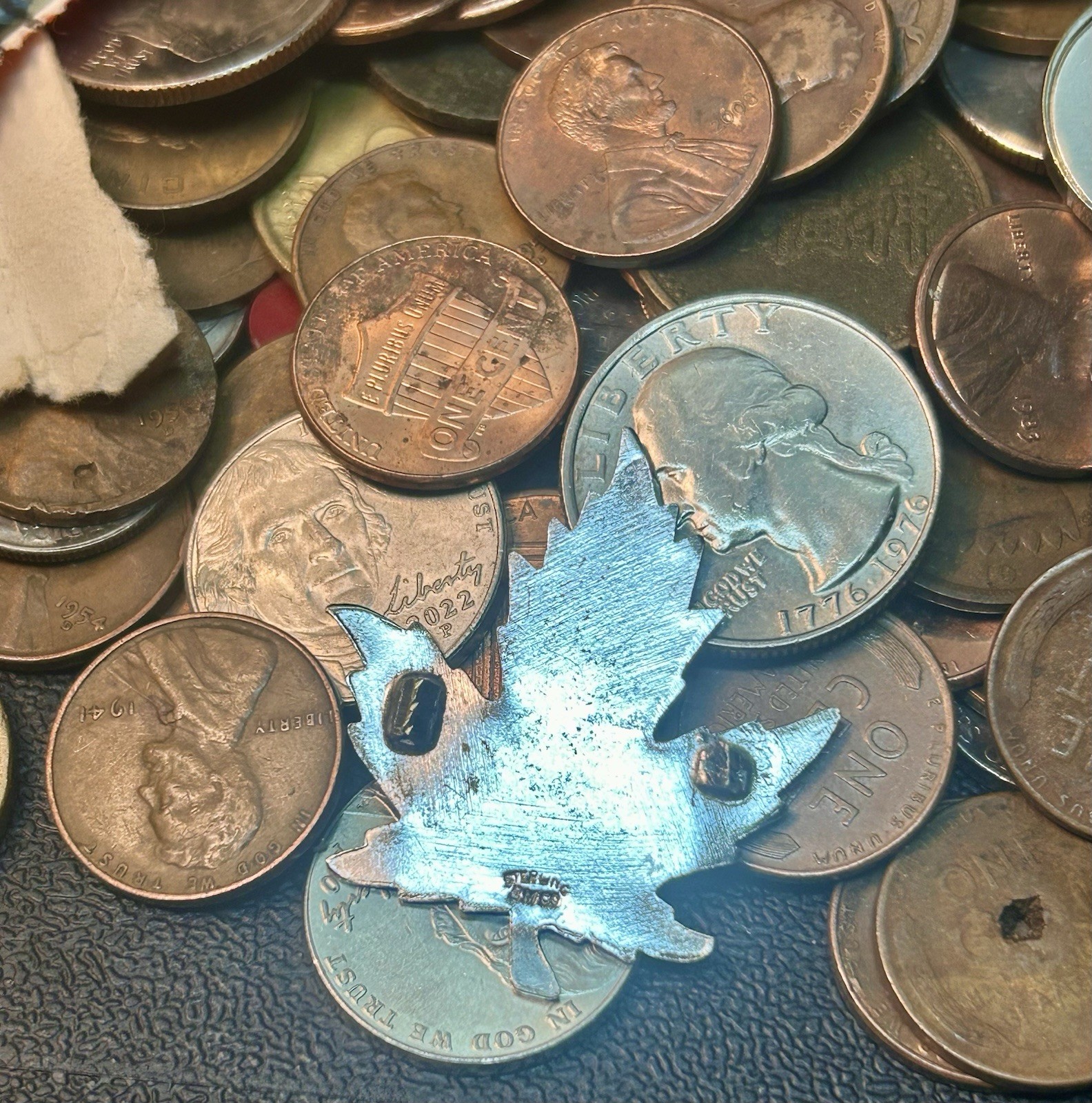 Tin Bank Full Of Coins, Sterling, Stamps, Collectibles Mercury Dimes, Indian 1C