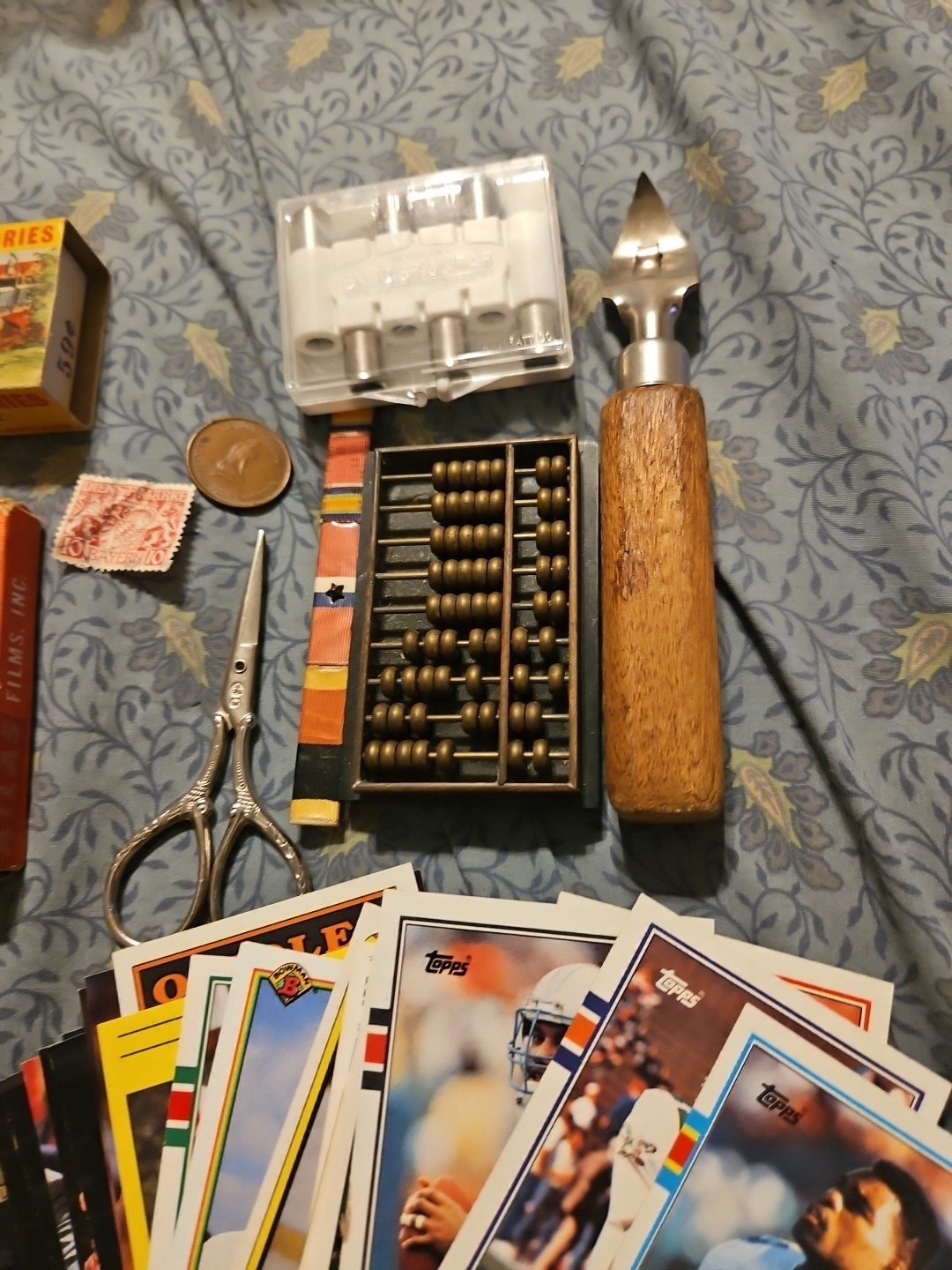 Junk Drawer Lot, Jewelry, Coins Medals, Vintage & Modern, Sports Cards, #2