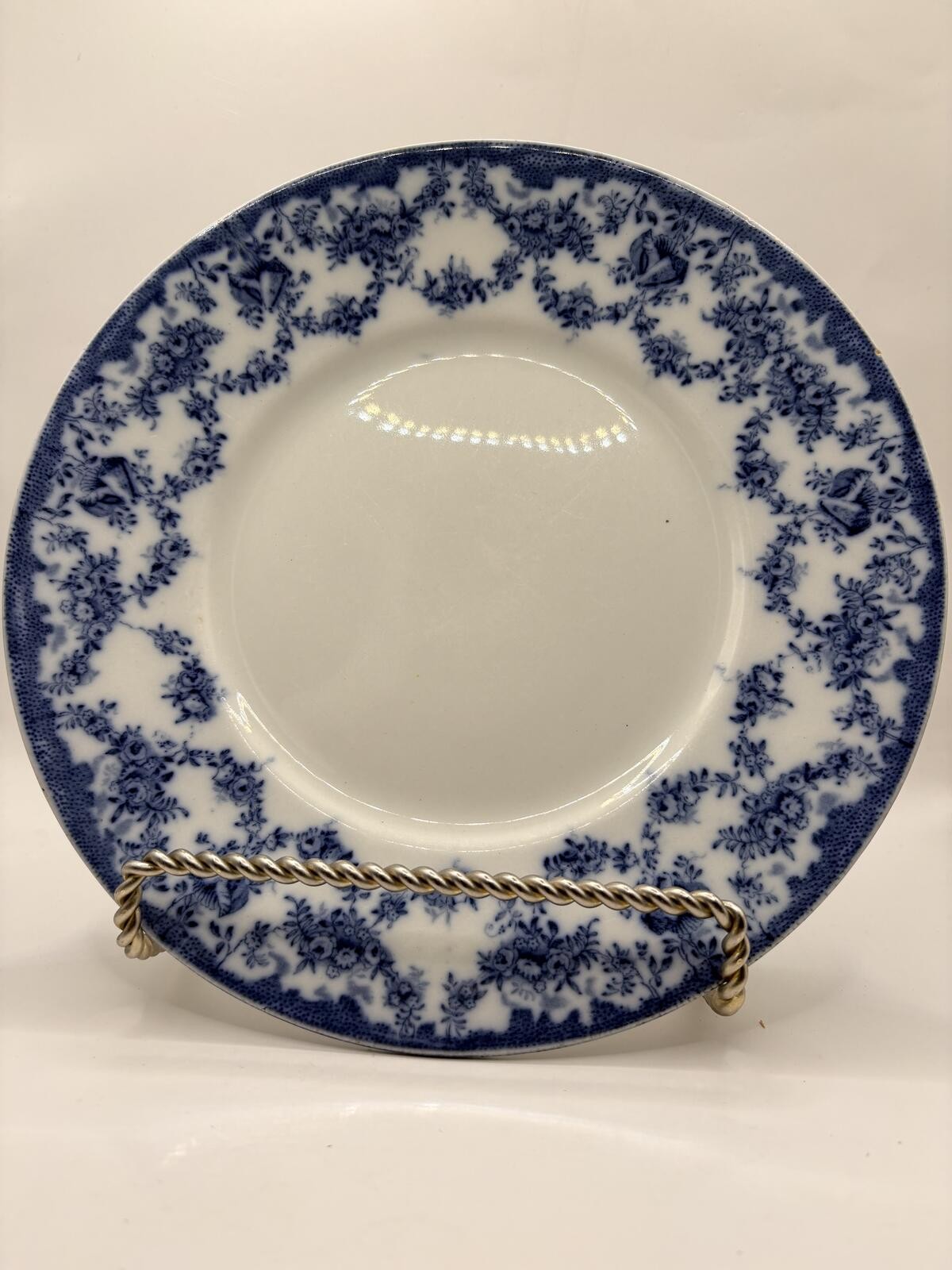 Antique Royal Doulton Audley Flow Blue Salad Luncheon Plate England 1902-1922