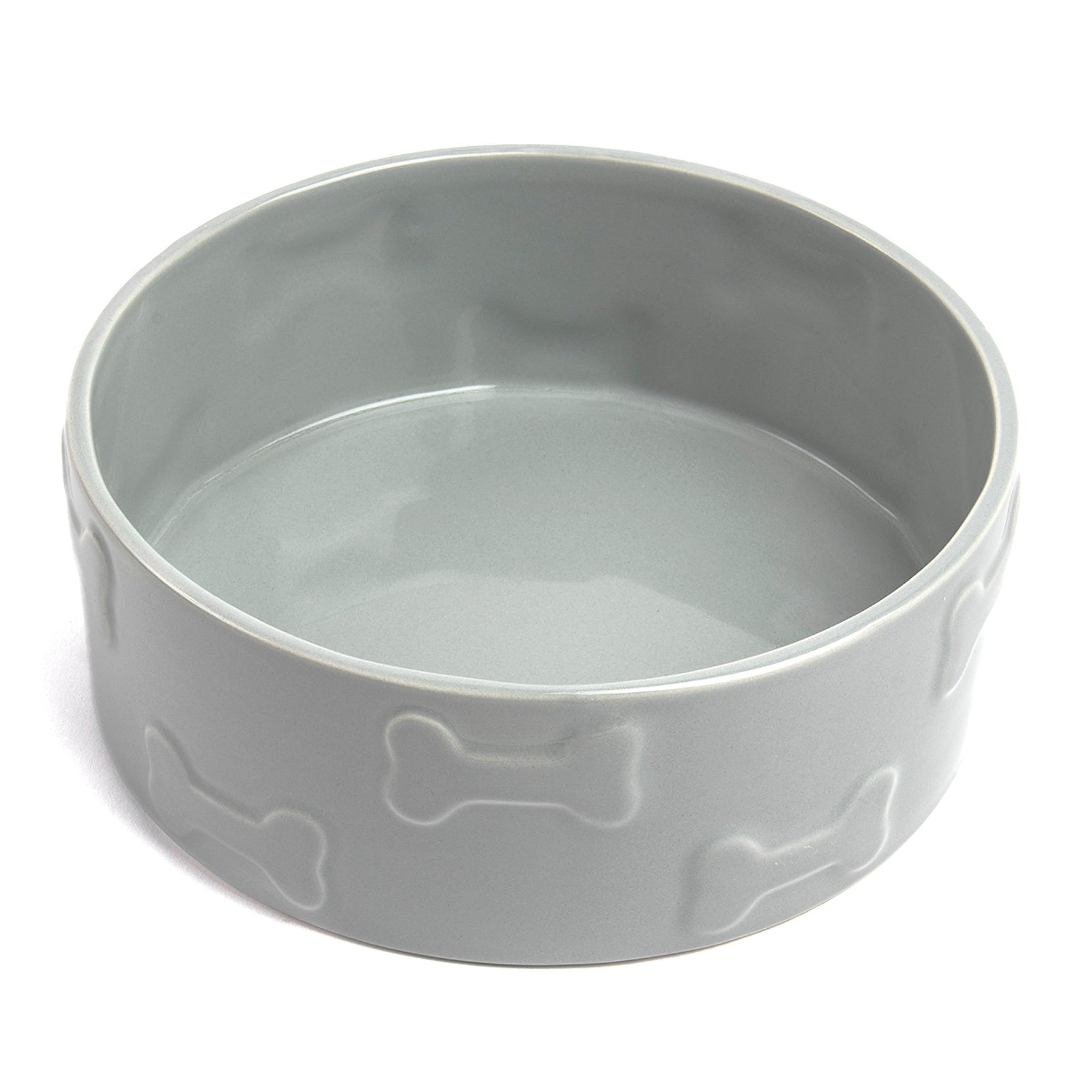 Park Life Designs Pet Bowl | Manor (Medium, Grey),Dishes, Feeders & Fountains